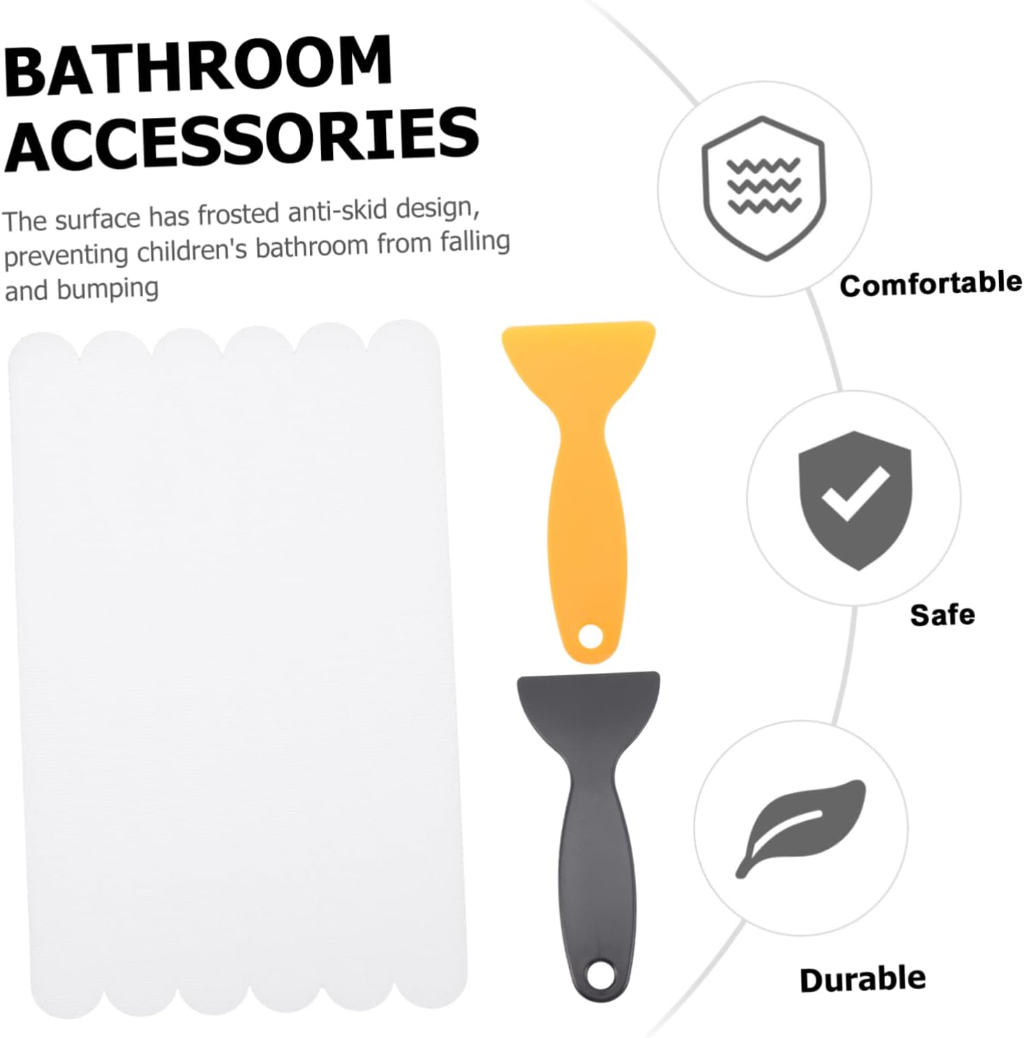 Non-Slip Bath Sticker Set for Safety
