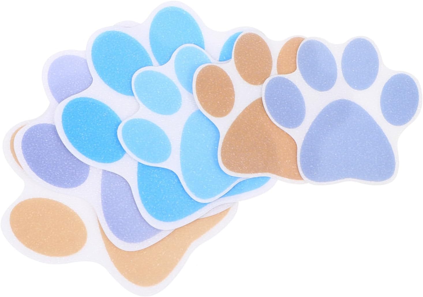 Ciieeo Adorable Cartoon Dog Footprint Bath Sticker Set