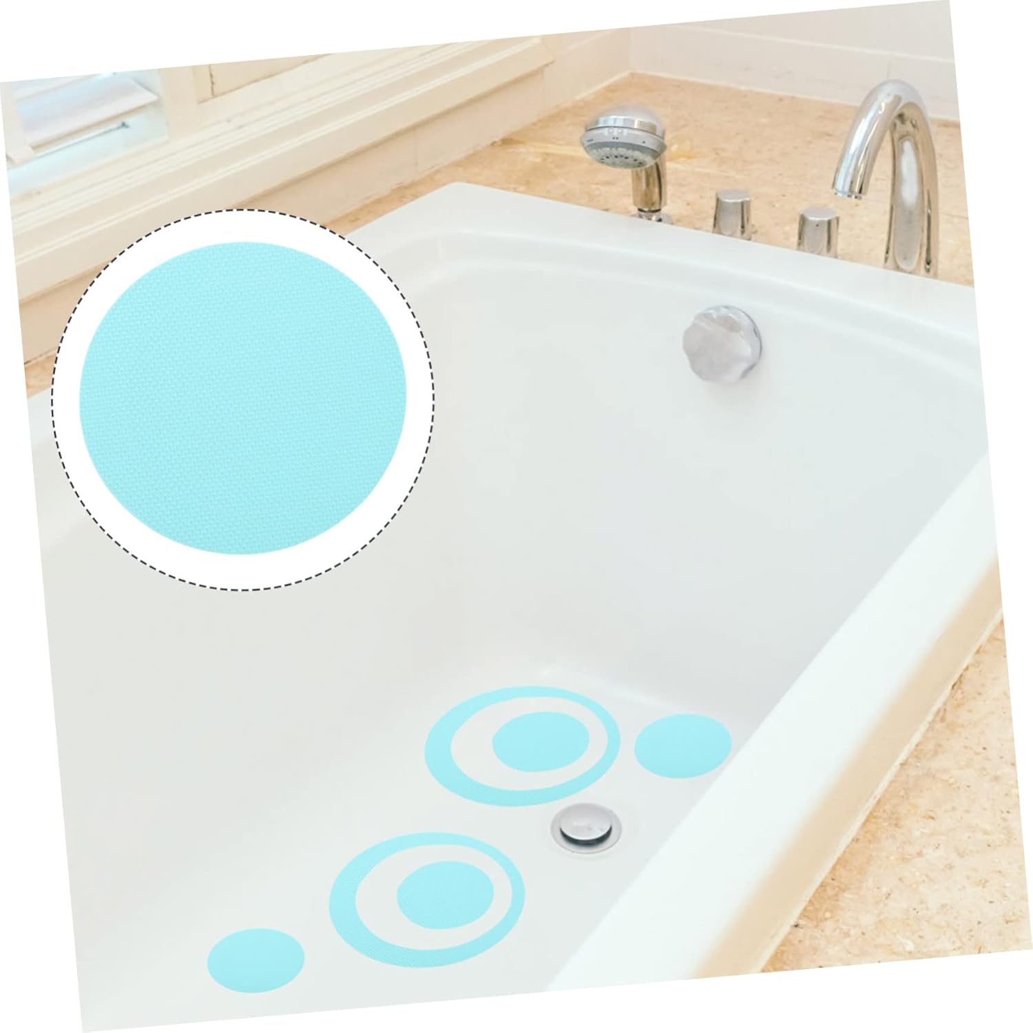 40pcs Non-Decals for Bathrooms and Showers Peva Material Anti-Skid Stickers