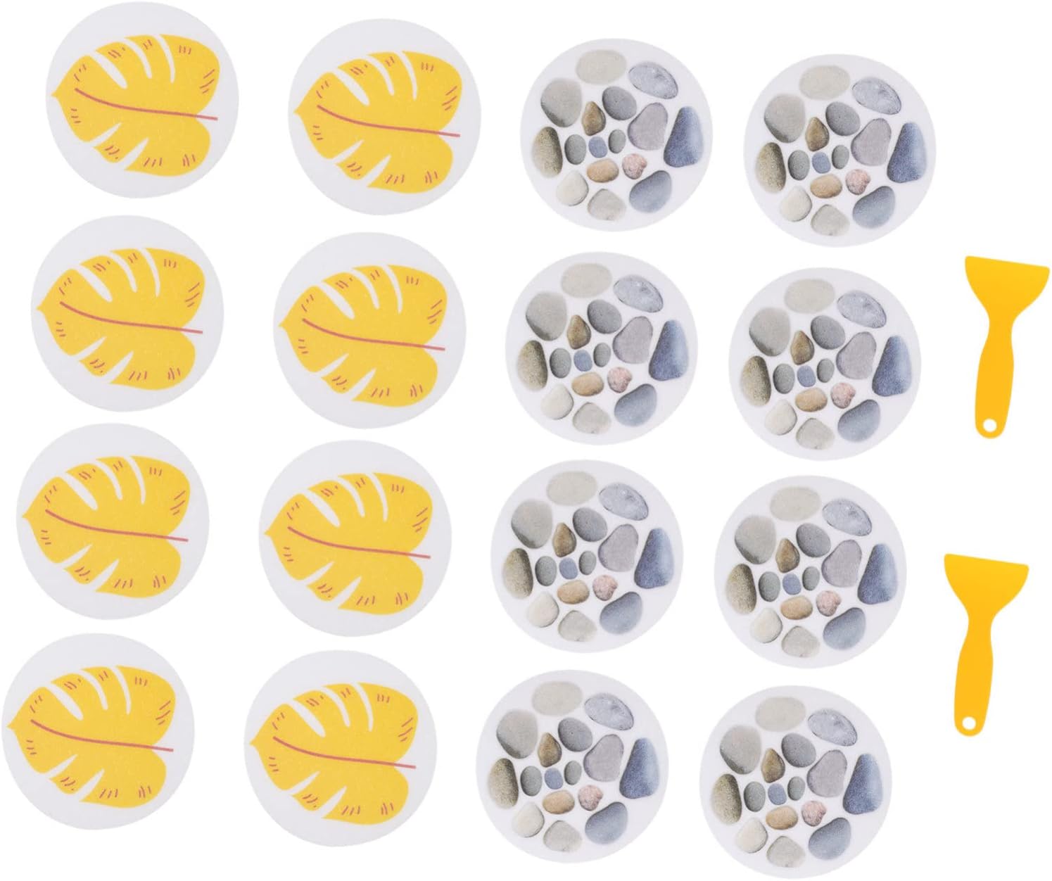 Sticker Set - Anti-Slip Bathroom Leaf Stickers for Safety and Fun