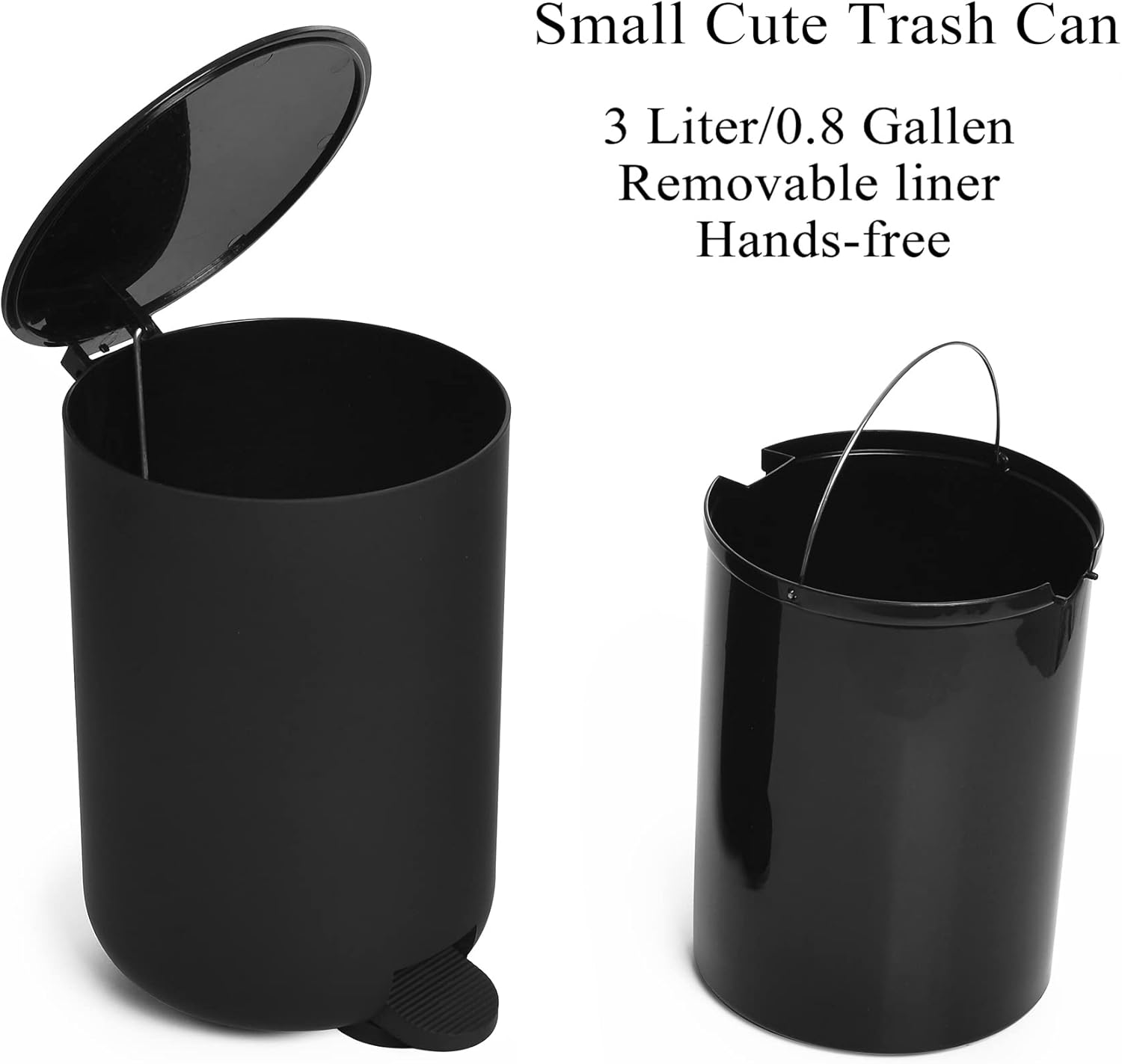 Compact Black Bathroom Accessories Set for Organization