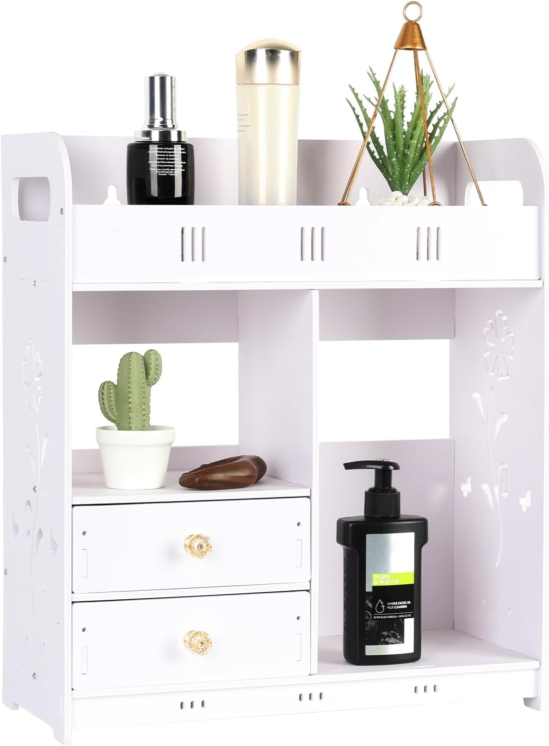 Bathroom Medicine Cabinet with 2 Doors and Adjustable Shelf