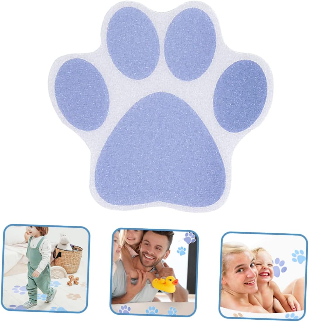 Alipis 20 Pcs Dog Paw Print Non-Slip Bathtub Stickers