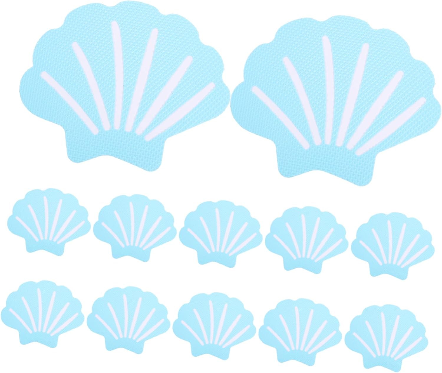 12Pcs Shell Shaped Non Skid Bath Tub Stickers for Safety
