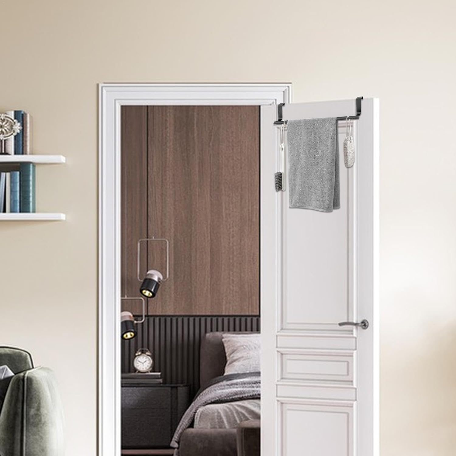 Generic Over-the-Door Towel Holder - Adjustable Storage Rack