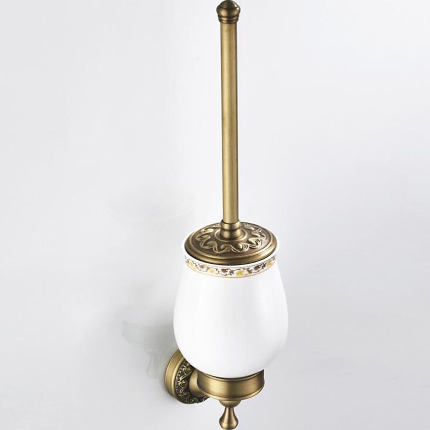 PEONYBATH Antique Bronze Toiletd Brush with Holder