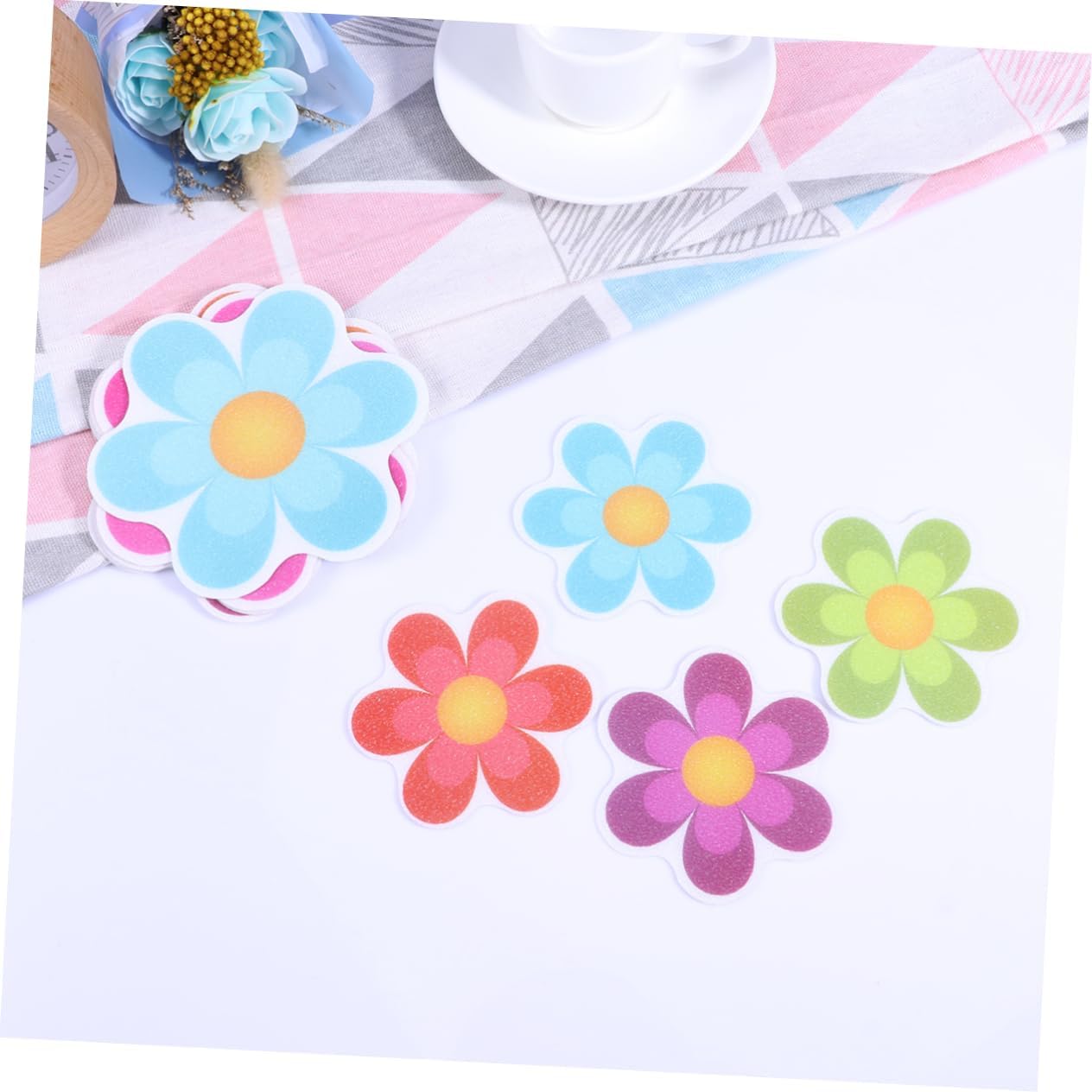 Anti-Slip Bath Mat Sticker Set for Safe Bathroom Use