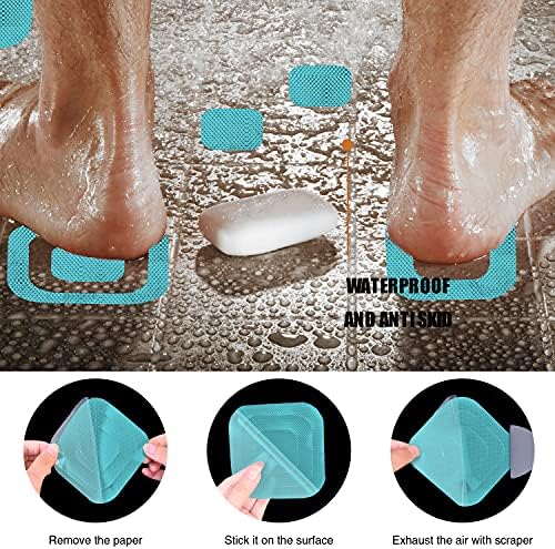 Non-Slip Bathtub Stickers 72PCS Safety Treads Adhesive Decals