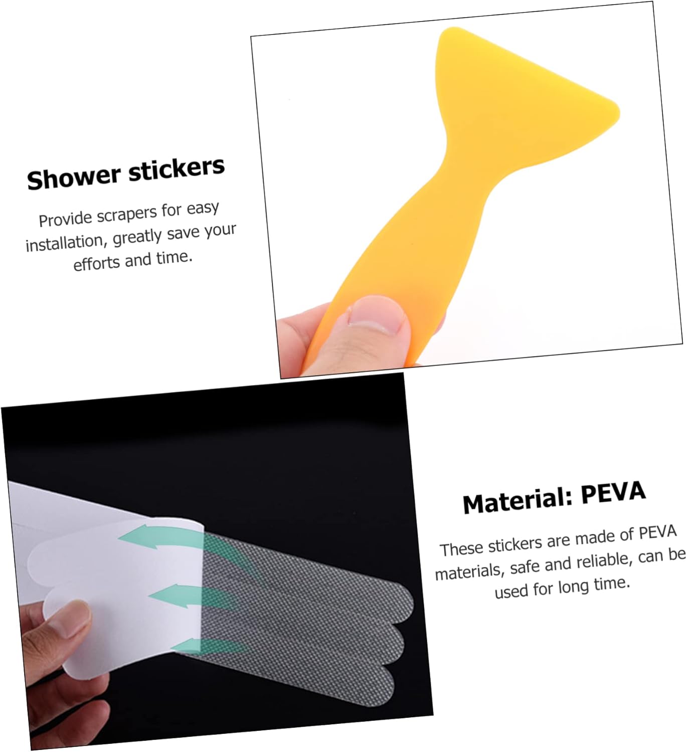 Non-Slip Bath Sticker Set for Safety