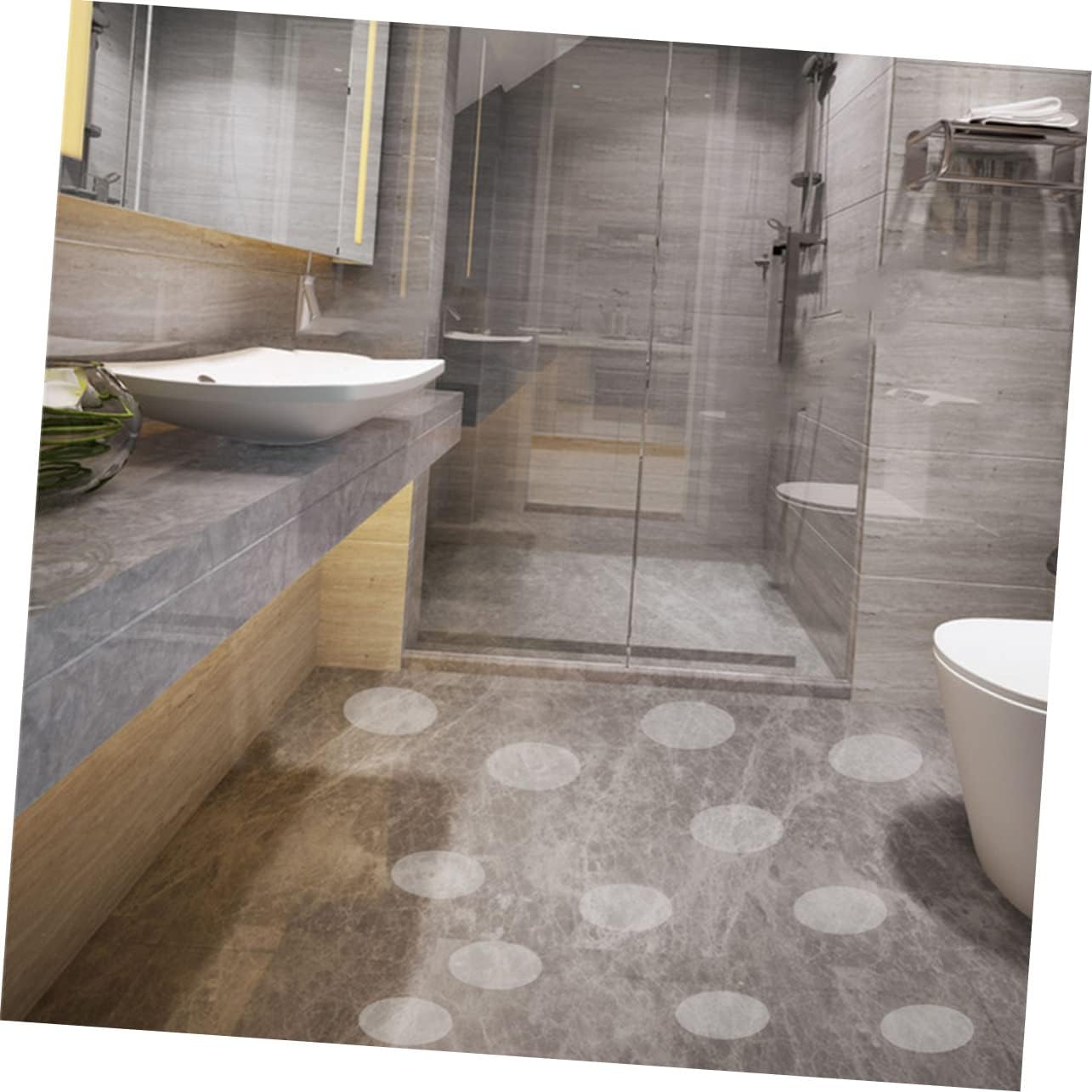 GLEAVI Anti-Slip Stickers for Bathroom 36pcs Peva Round Mats