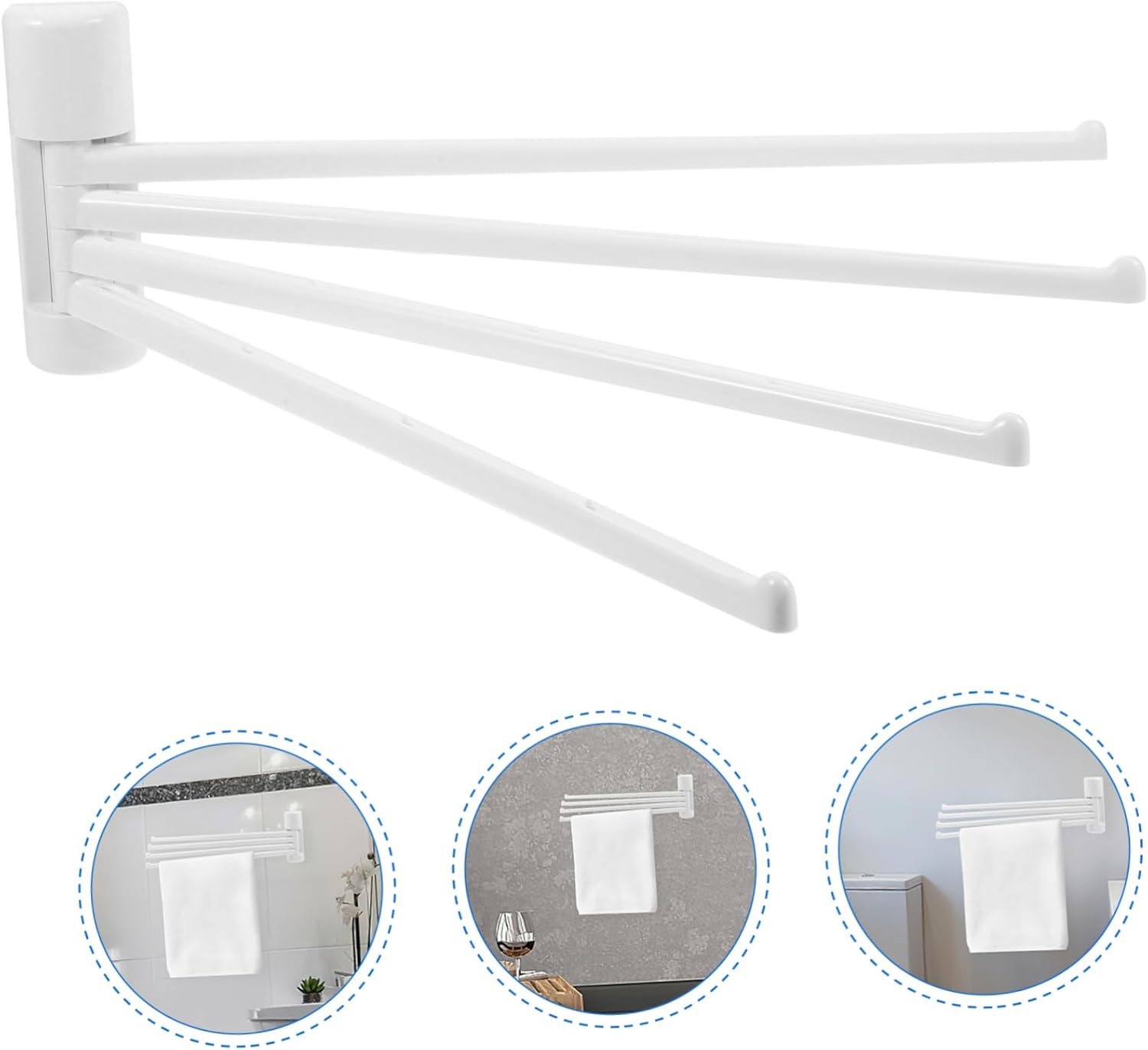 Proven wall mount towel holder for quick drying durable bathroom use