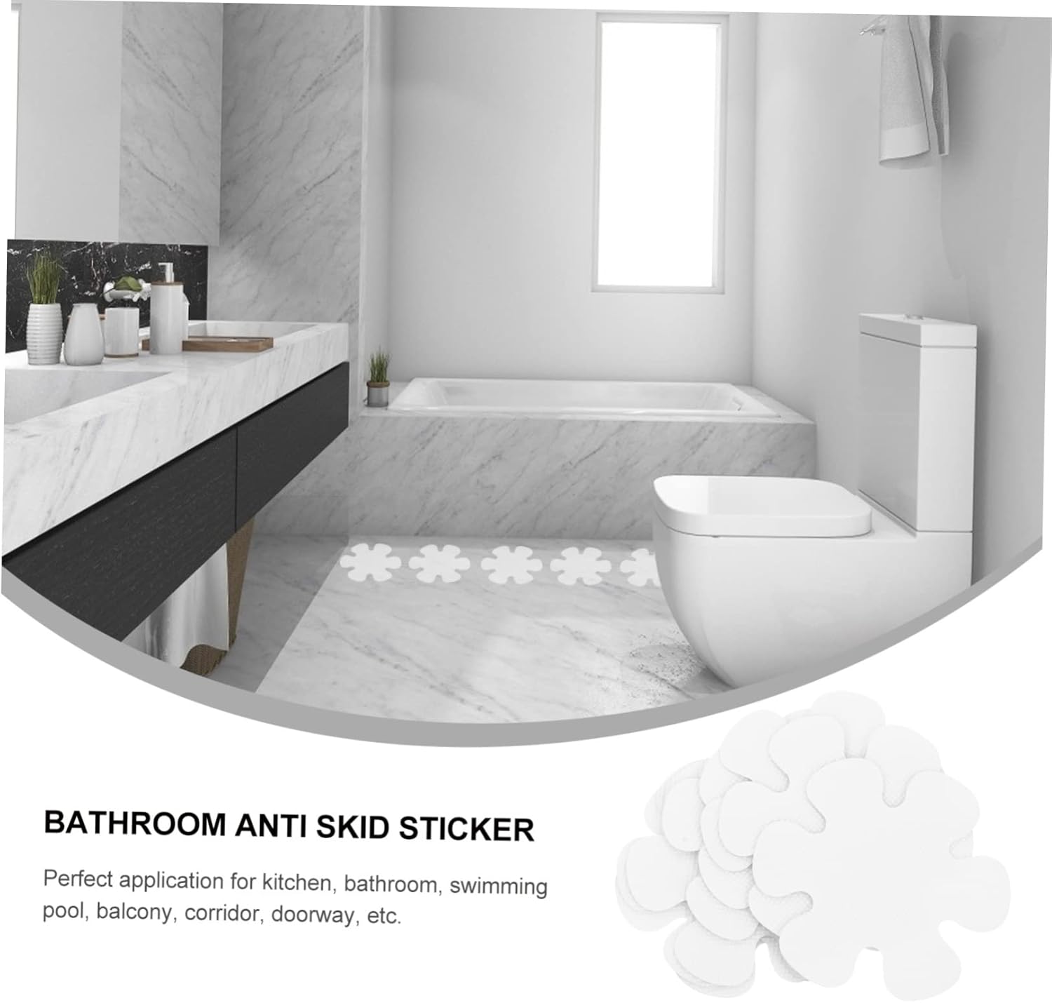 Ciieeo Pool Anti-Skid Sticker 24pcs Set