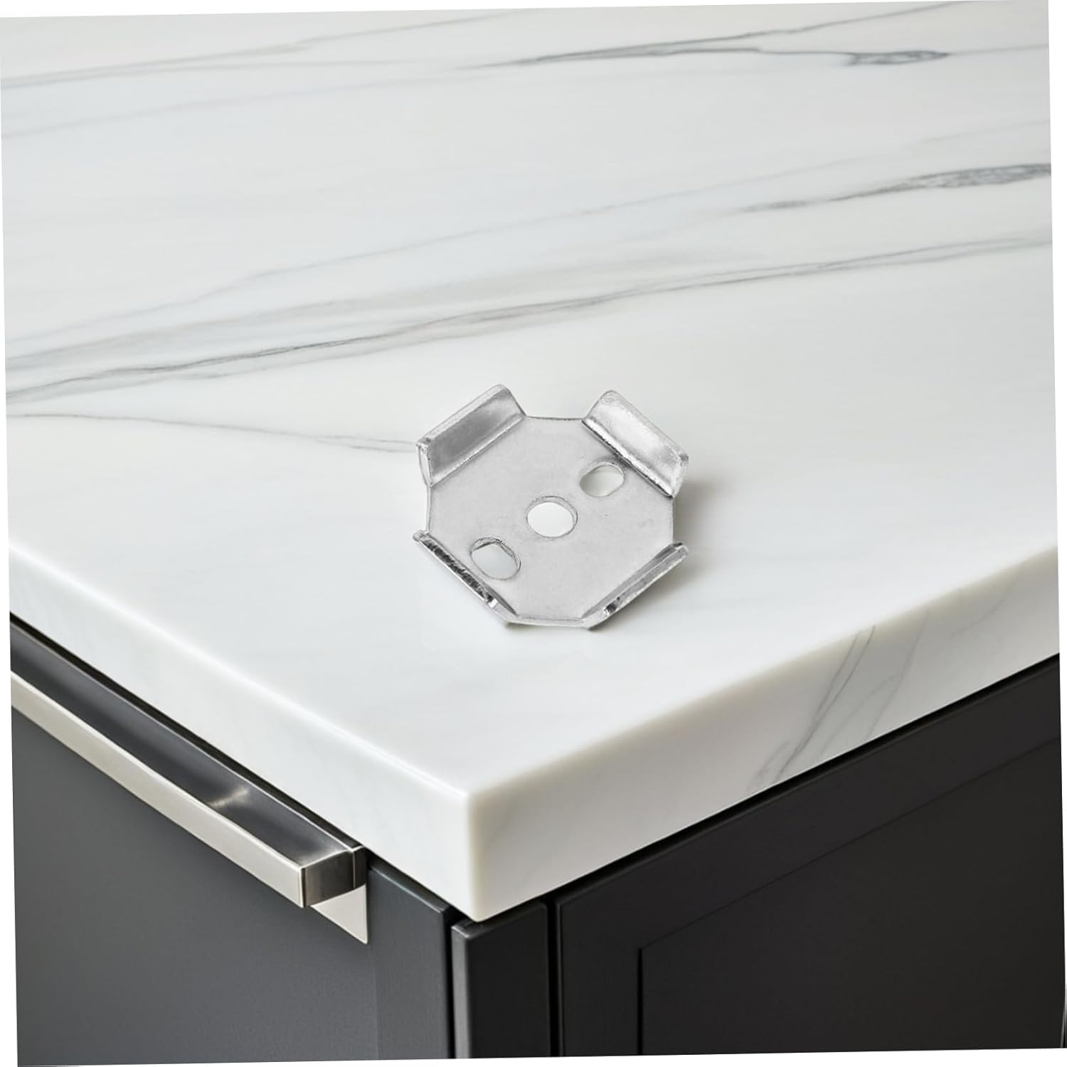 Amosfun 2-Piece Mounting Bracket for Bath Towel Rack and Toilet Holder