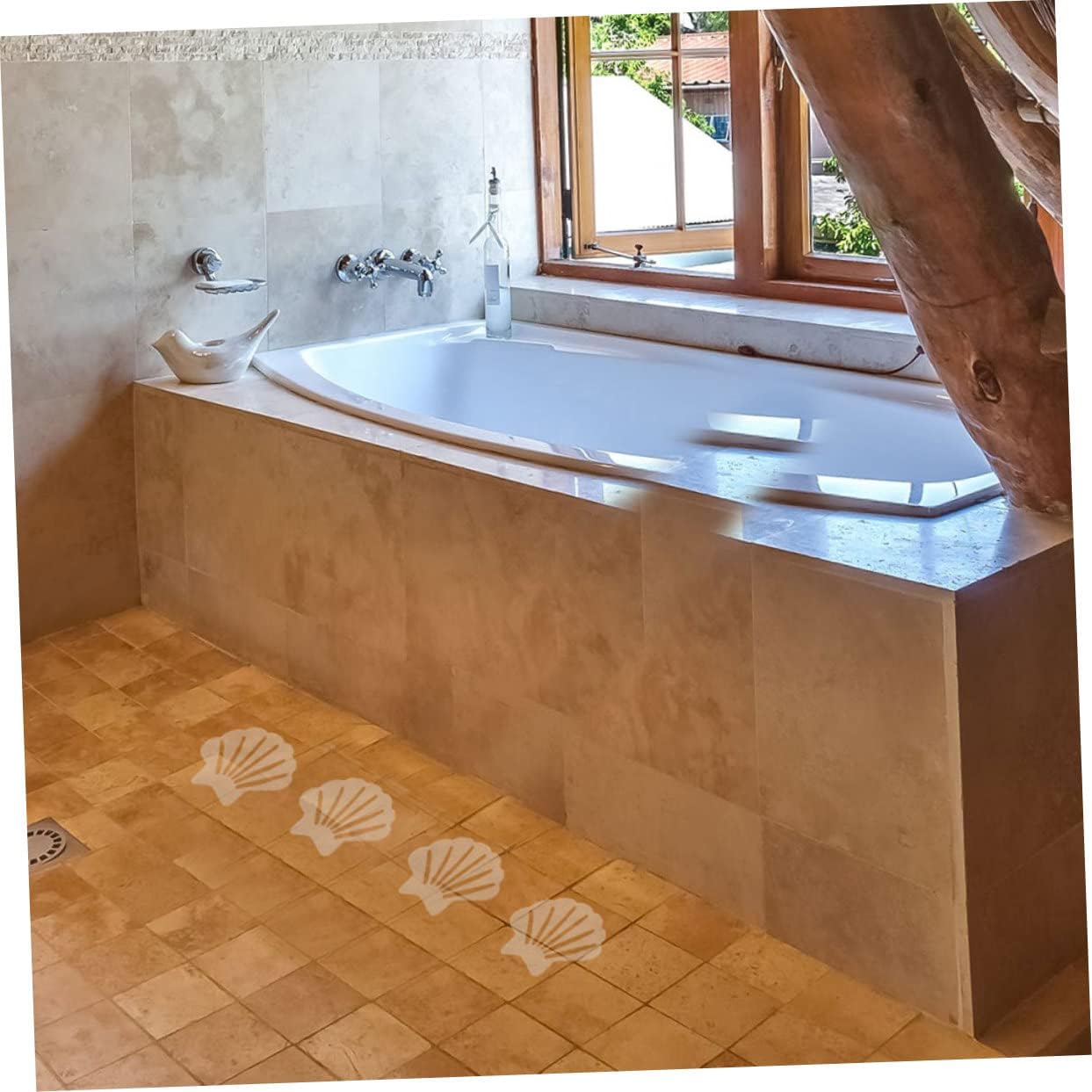 Ergonomic Non-Slip Bathroom Stickers - Perfect for Safety and Style
