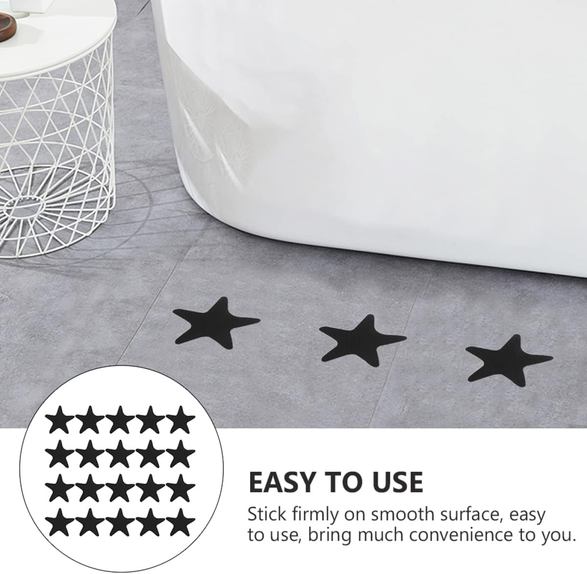 40-Piece Non-Slip Bath Stickers for Safety and Convenience