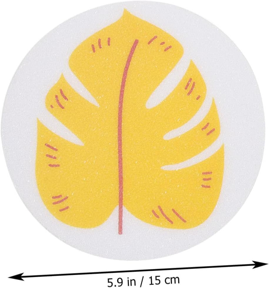 Sticker Set - Anti-Slip Bathroom Leaf Stickers for Safety and Fun