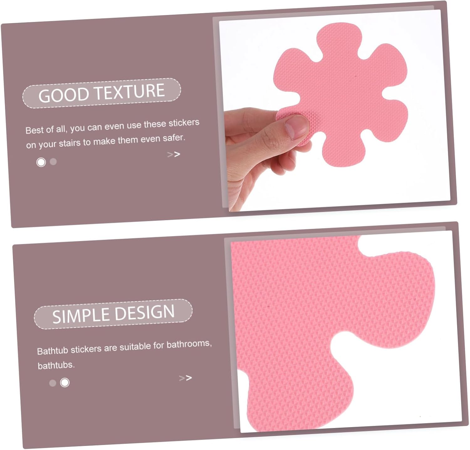 Flower Shape Non-Slip Bathtub Stickers for Safety