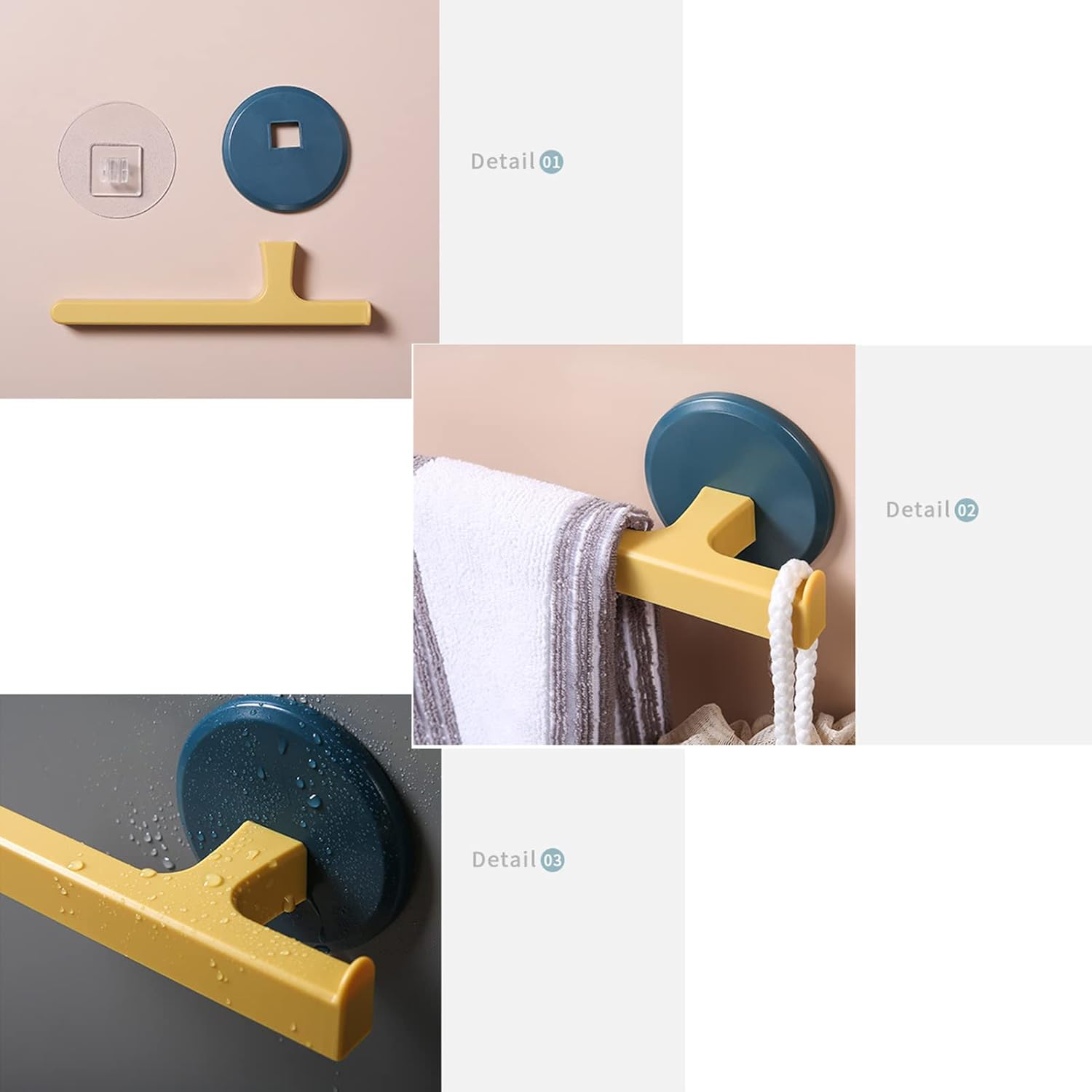 Wall-Mounted T-Shaped Towel Rack