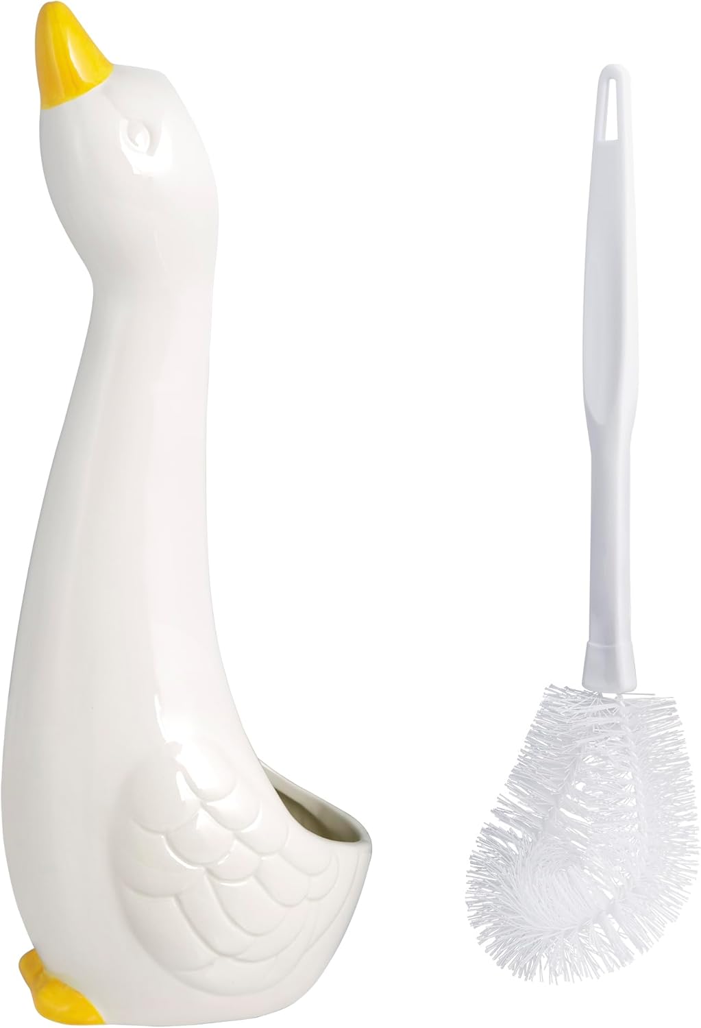 Allure Duck Unique Toilet Brush Storage Set