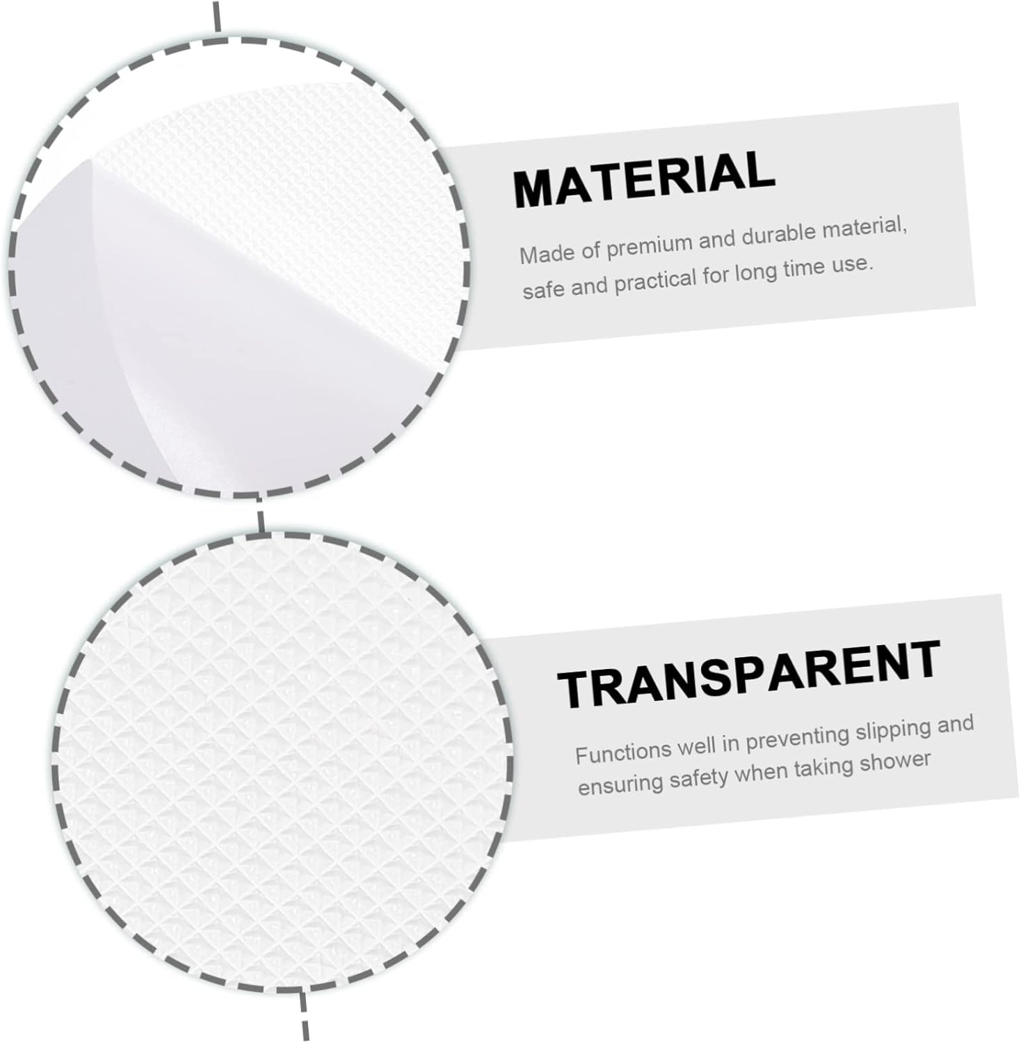 Secure Non-Skid Bathroom stickers with a chic flower design