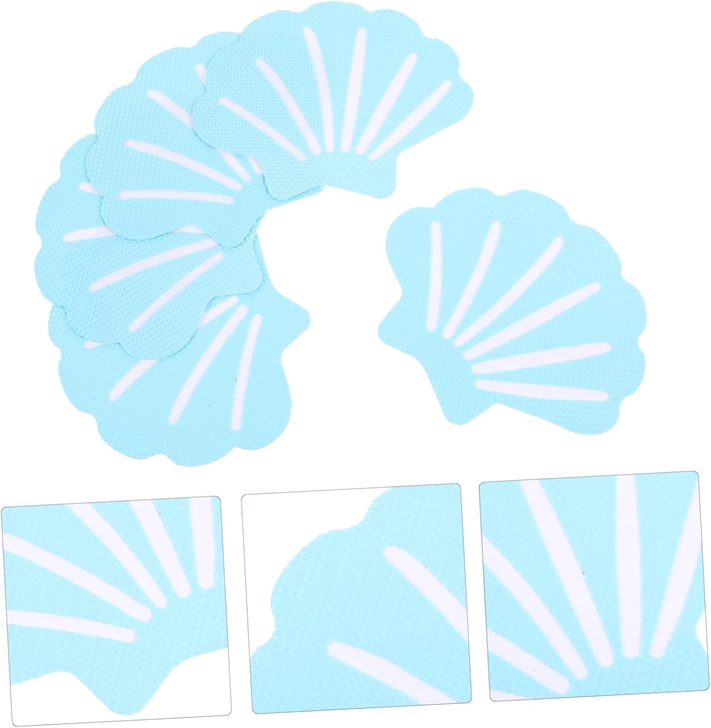 12Pcs Shell Shaped Non Skid Bath Tub Stickers for Safety