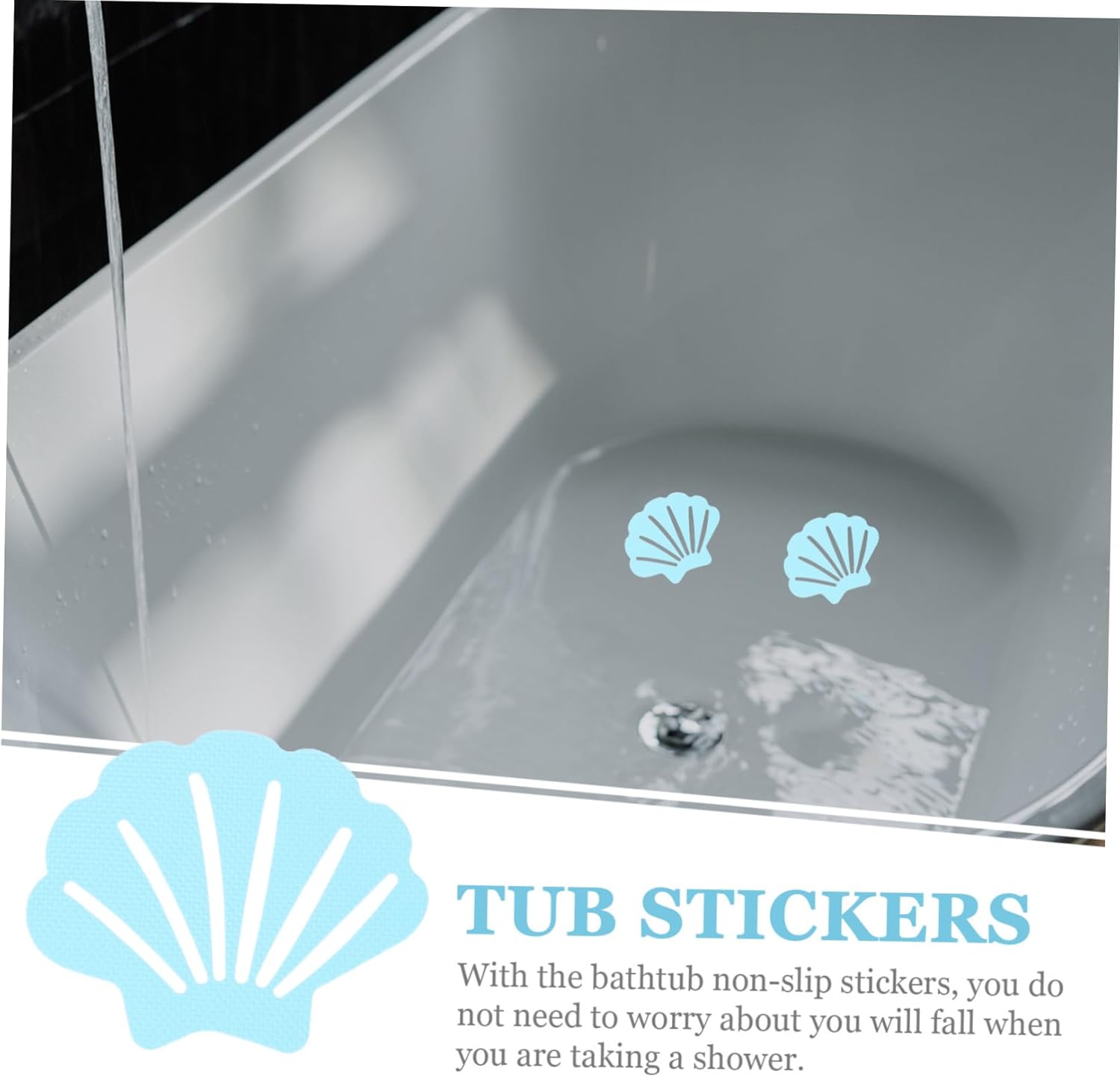 Alipis 30-Piece Non-Slip Bathtub Stickers