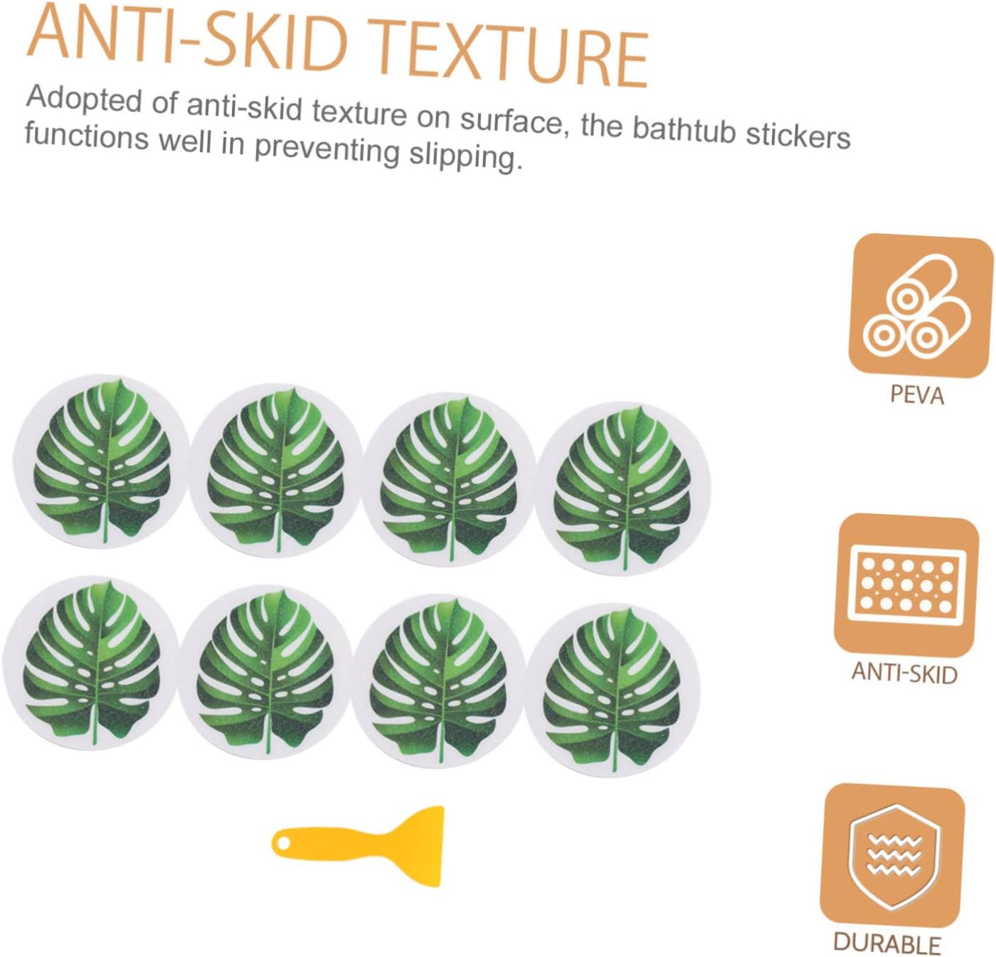 Bathroom Safety Leaf Shape Non-slip bathtub stickers from JECOMPRIS