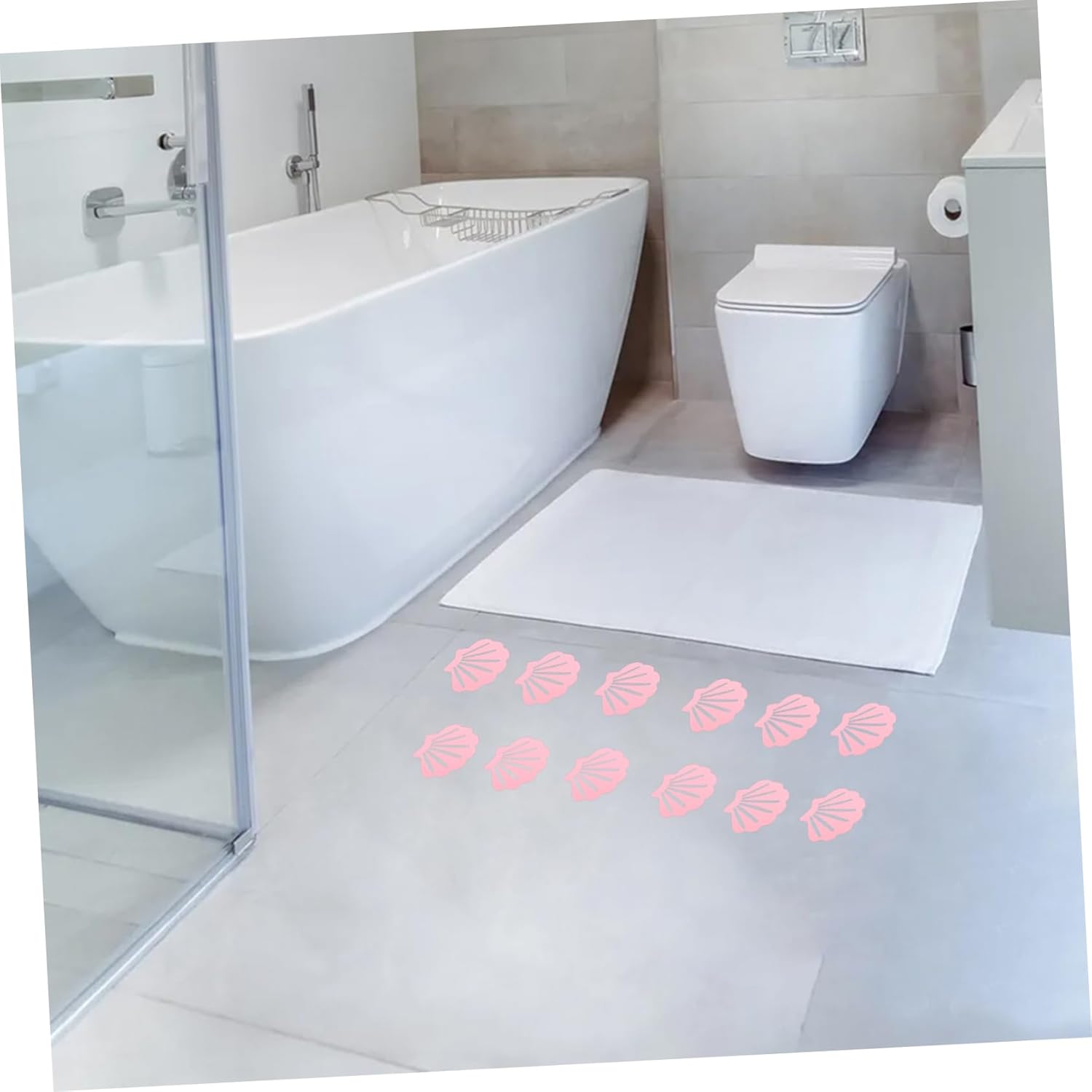12pcs Sea Shell Non-Slip Stickers for Bathtub More