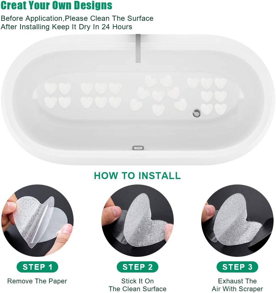 Non-Slip Bathtub Stickers 28PCS Anti-Slip for Bathrooms Beyond