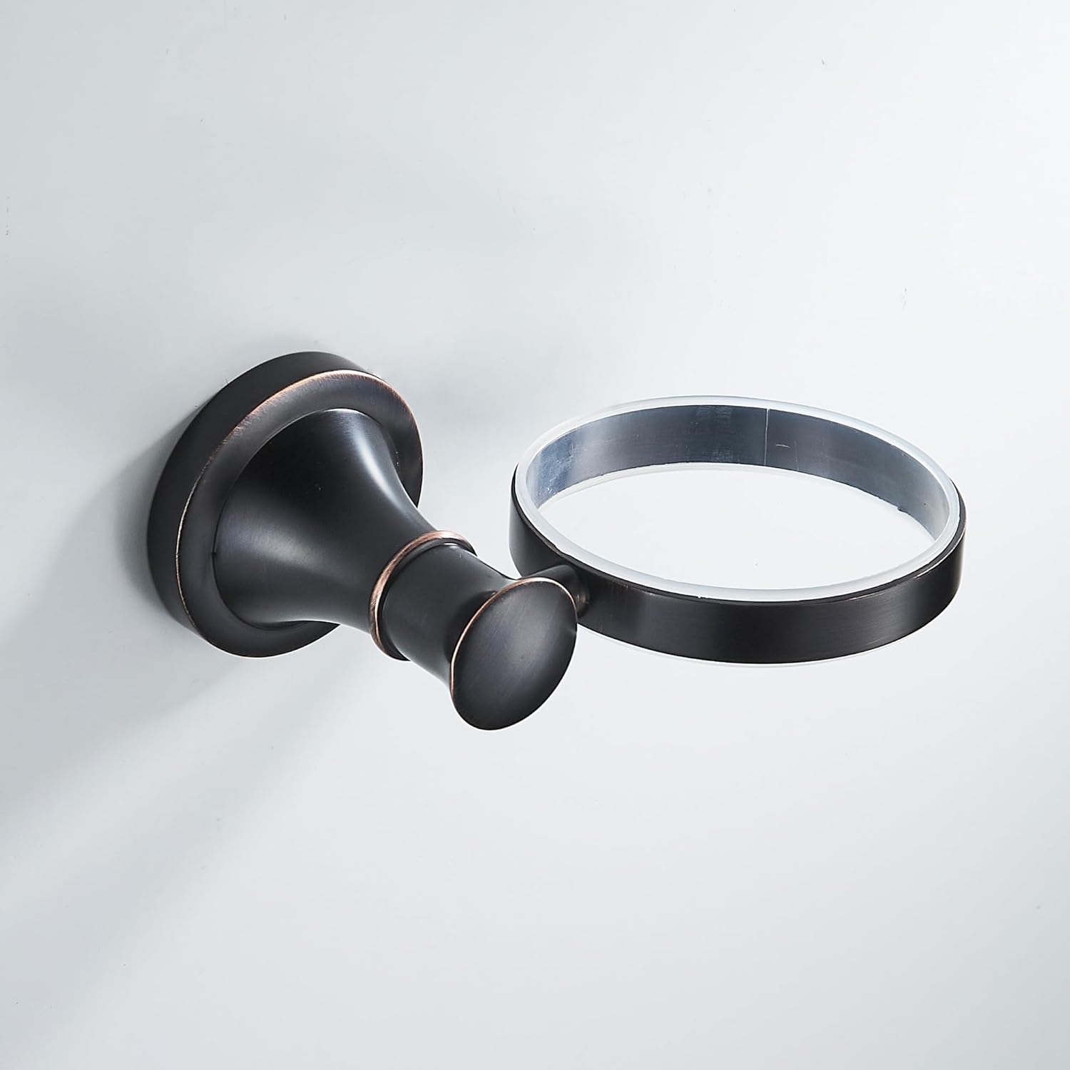 Black Oil Rubble Bronze Bathroom Toilet Brush Set