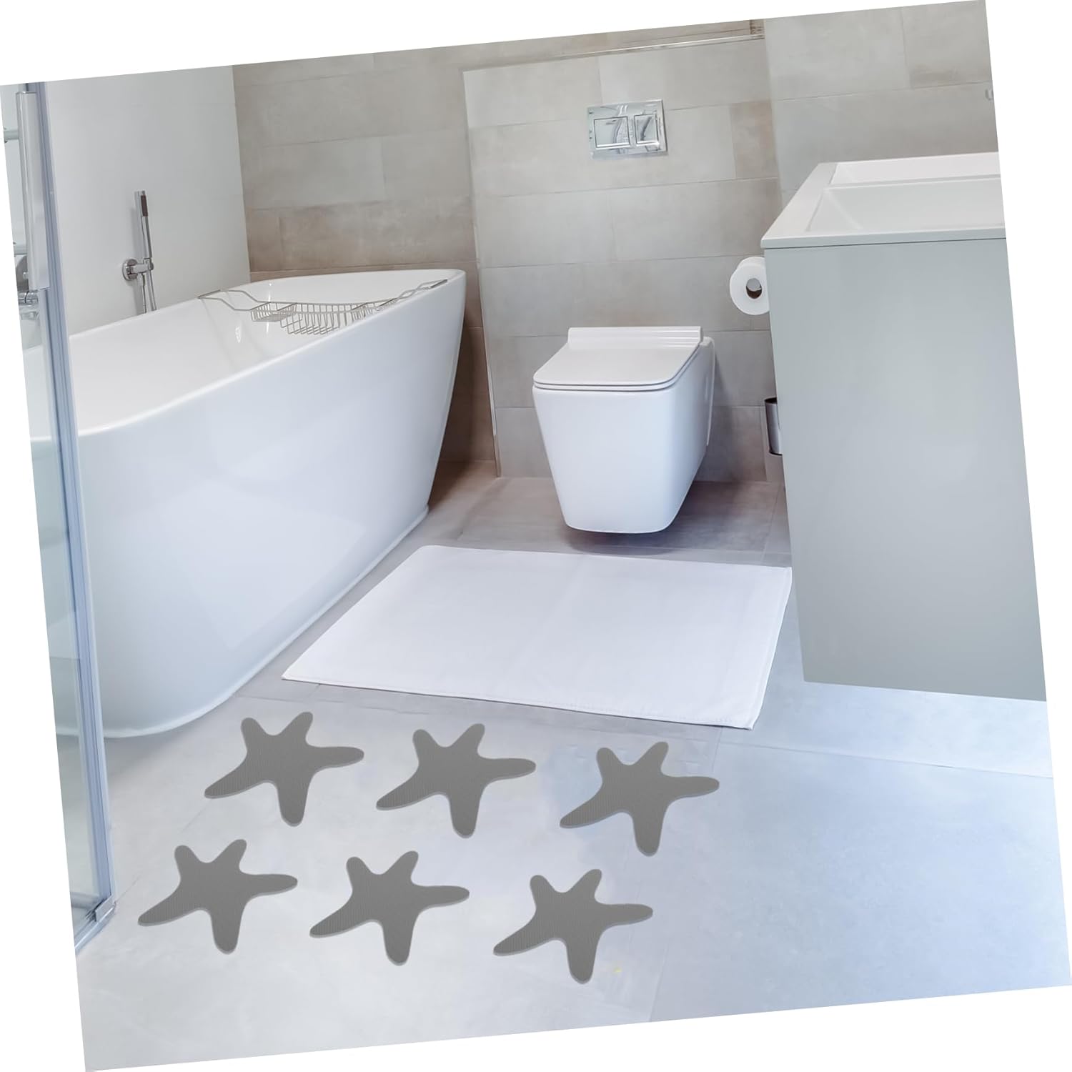 Non-Slip Bathtub Stickers Set for Boys and Girls Sea Themed