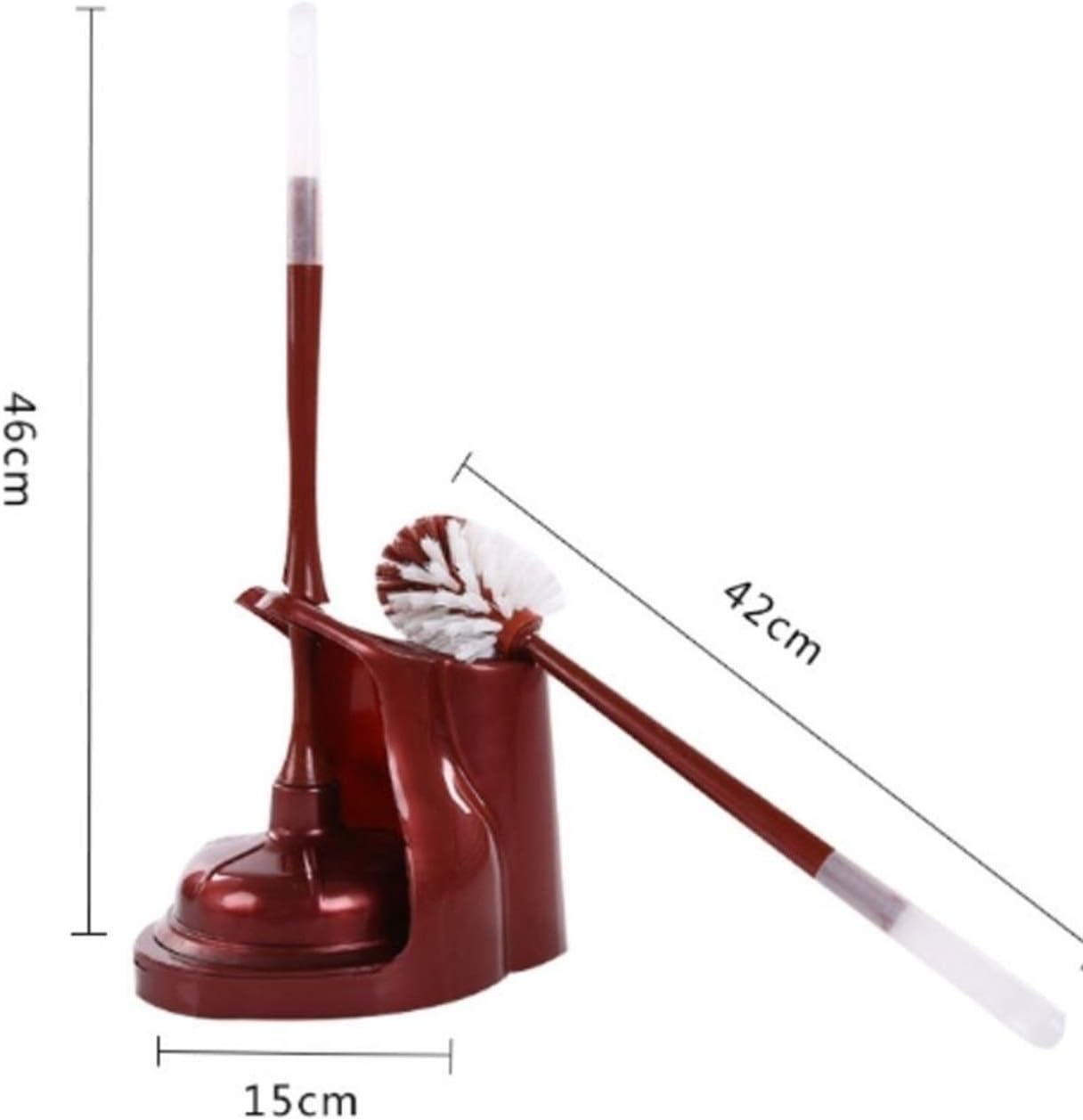 BIAOYU 2-in-1 Toilet Plunger and Brush Combo with Holder