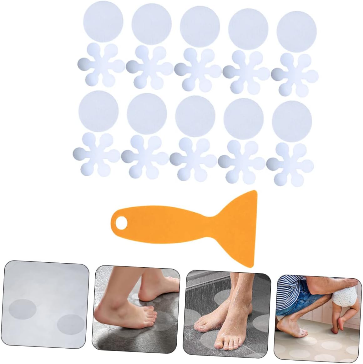 Peva Non-Slip Skid-Free Stickers for Bathrooms
