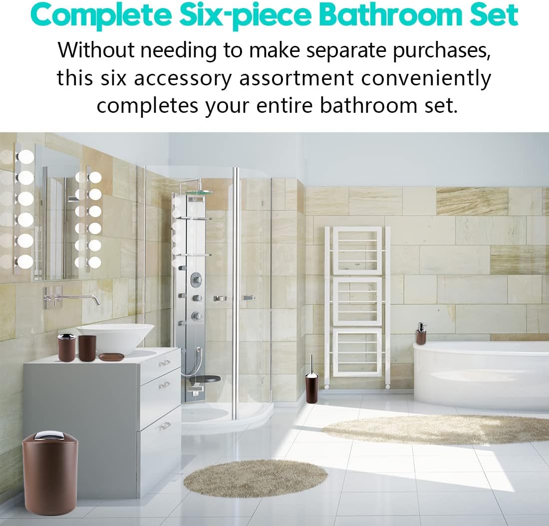Papillon 6-Piece Bathroom Organization Set