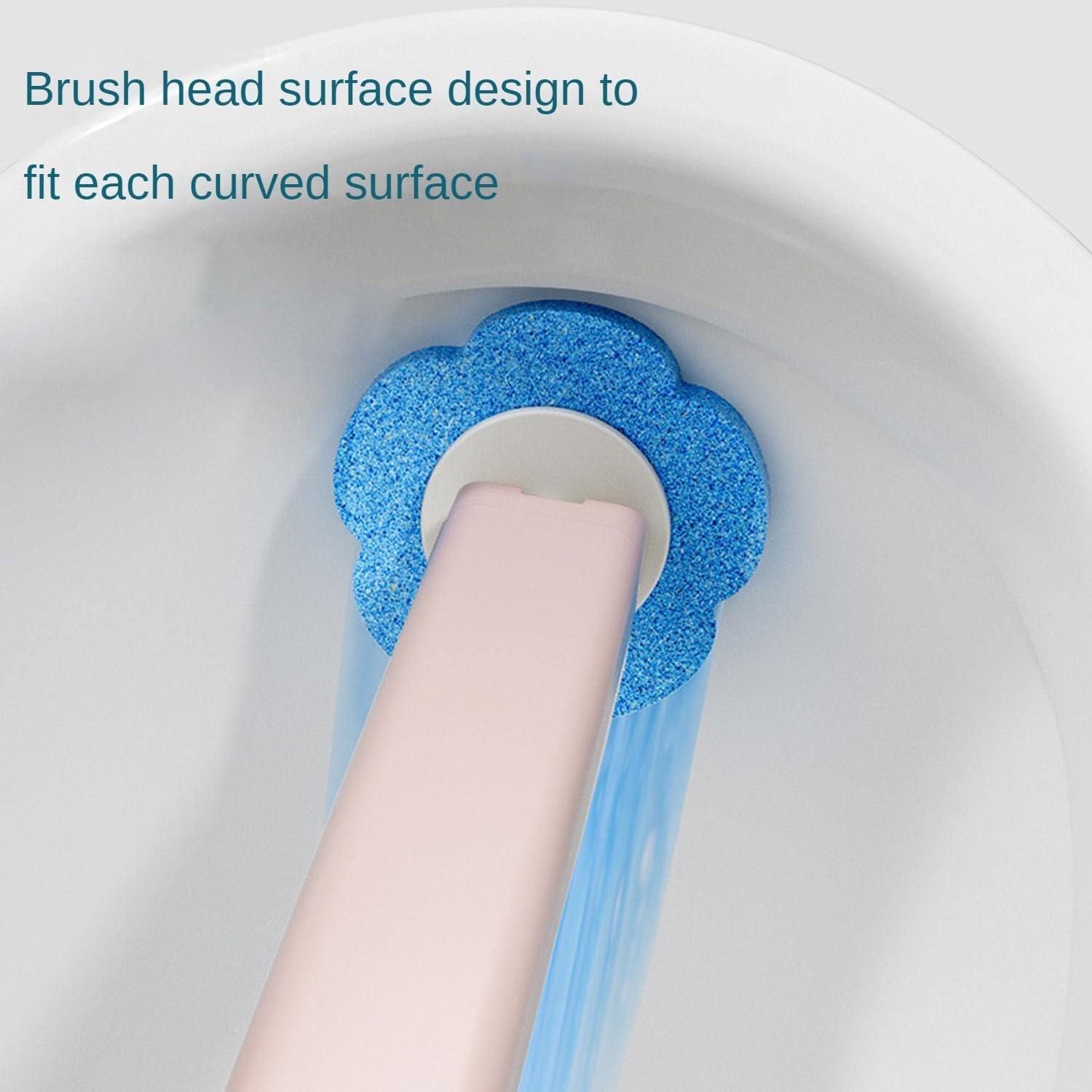 JUDEWY Disposable Toilet Brush Set 18-Refill Holder with Holder White