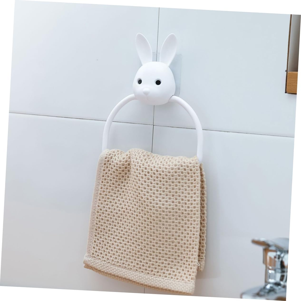 BESTYASH 1Pc Cute Cartoon Towel Organizer Upheld Towel Holder for Bathroom Kitchen