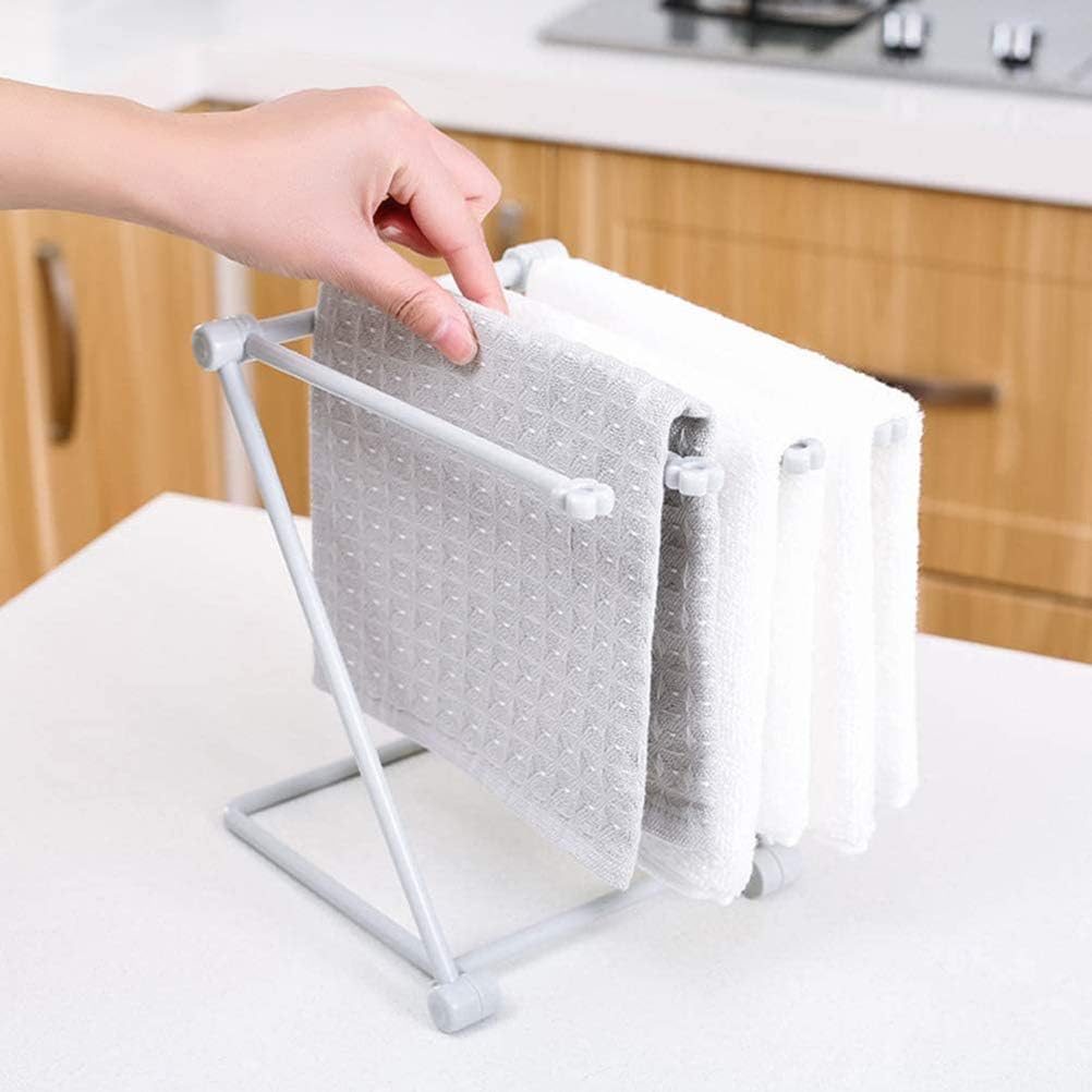 Stainless Steel Bathroom Towel Holder Z-Shape Foldable Towel Rack