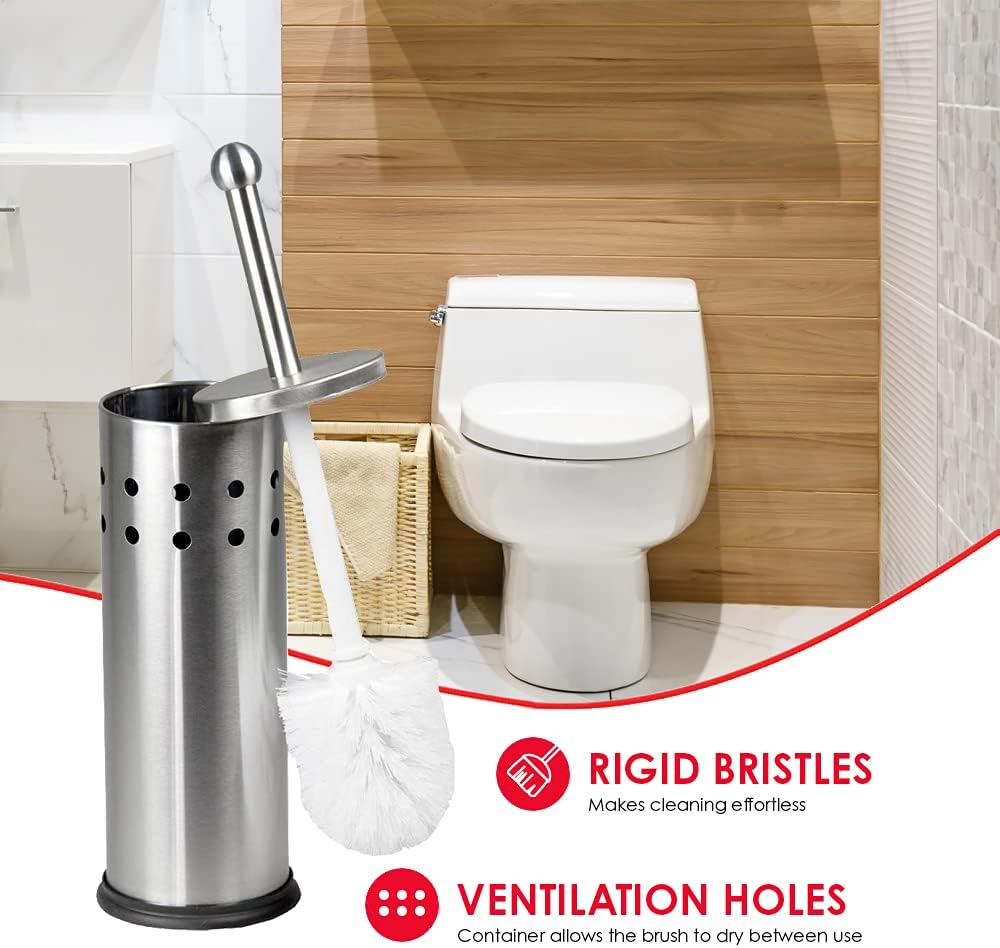 Home Basics Vented Toilet Brush Set