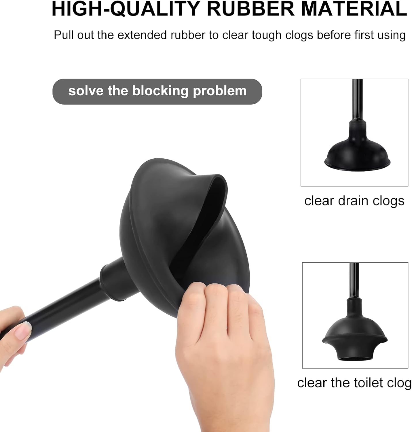 SetSail Toilet Plunger Brush Set