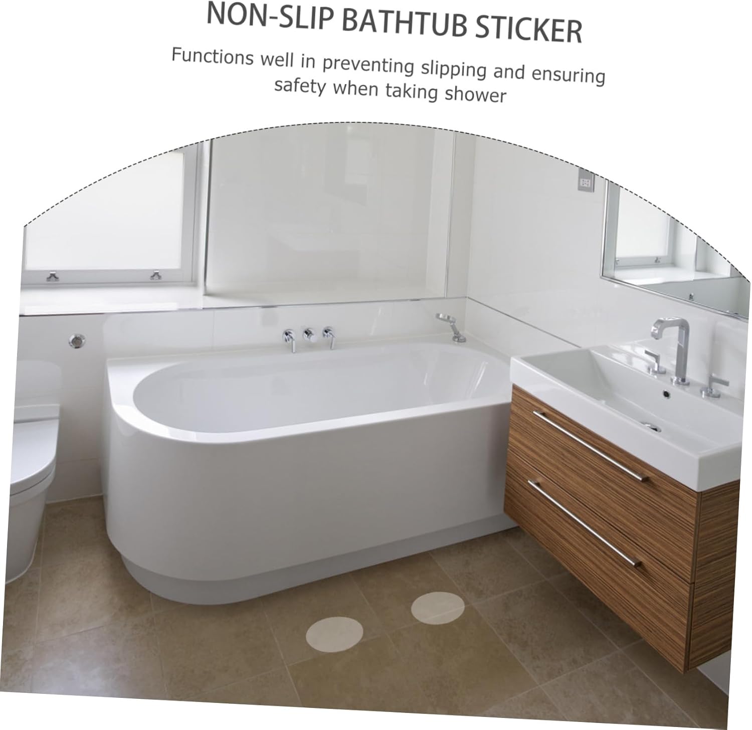 Premium Non-Slip Floor Stickers for Safety in Bathrooms Stairs