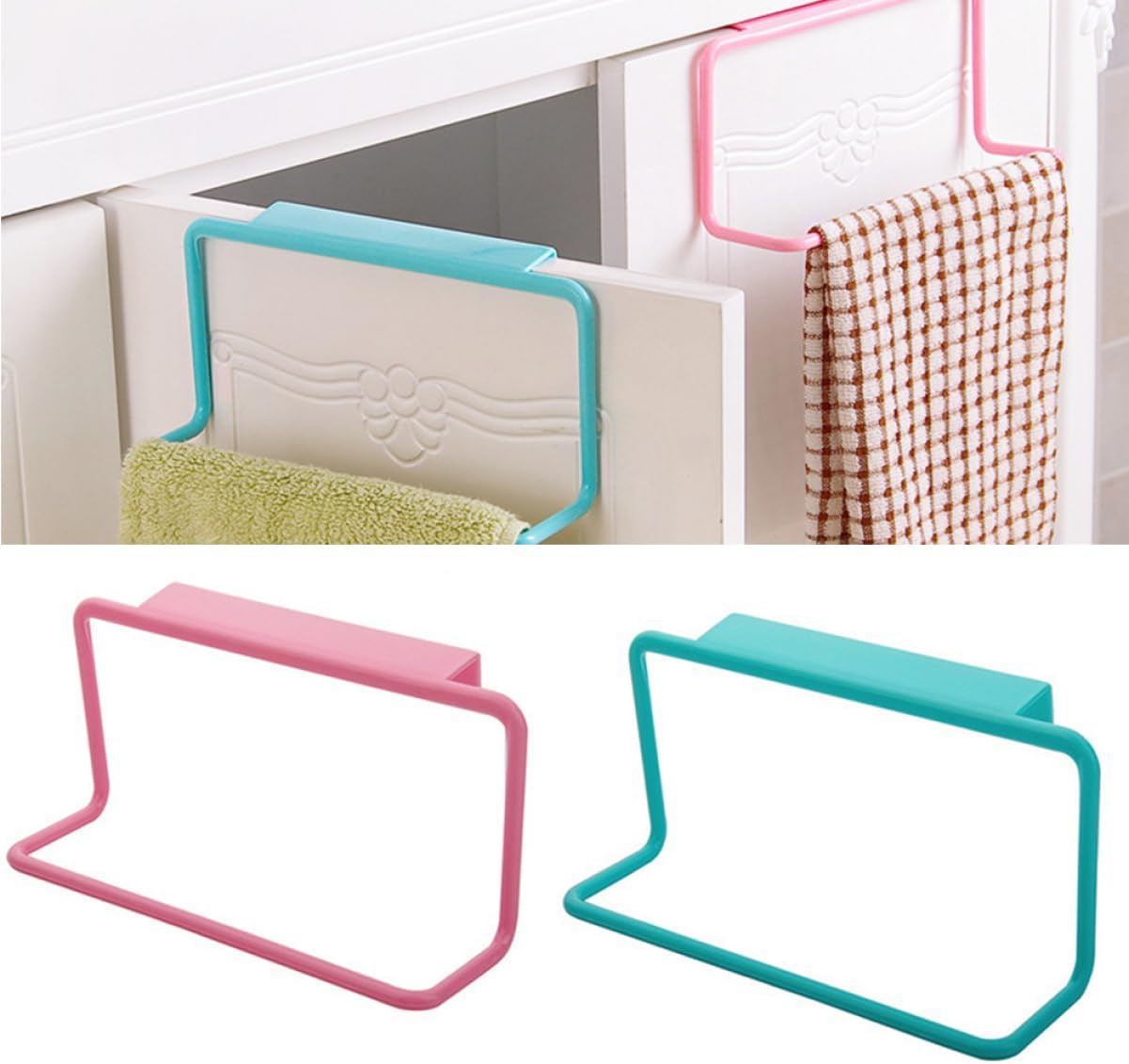 2-Piece Towel Holder Rack for Kitchen Bath