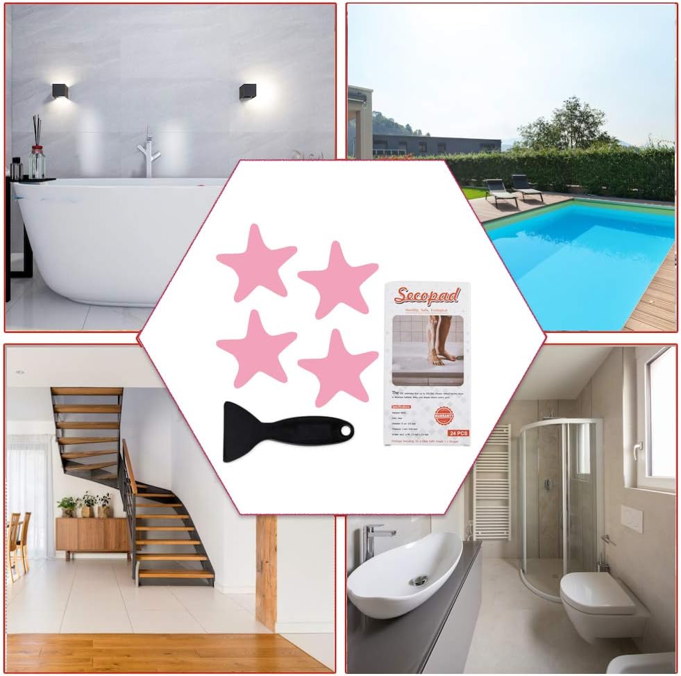 Anti-Slip bathtub stickers for safe bathroom floors