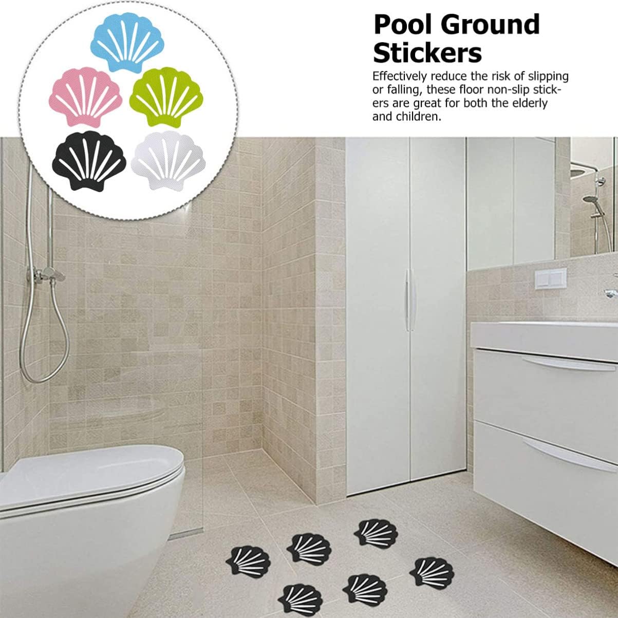 Ergonomic Non-Slip Stickers for Bathtubs more