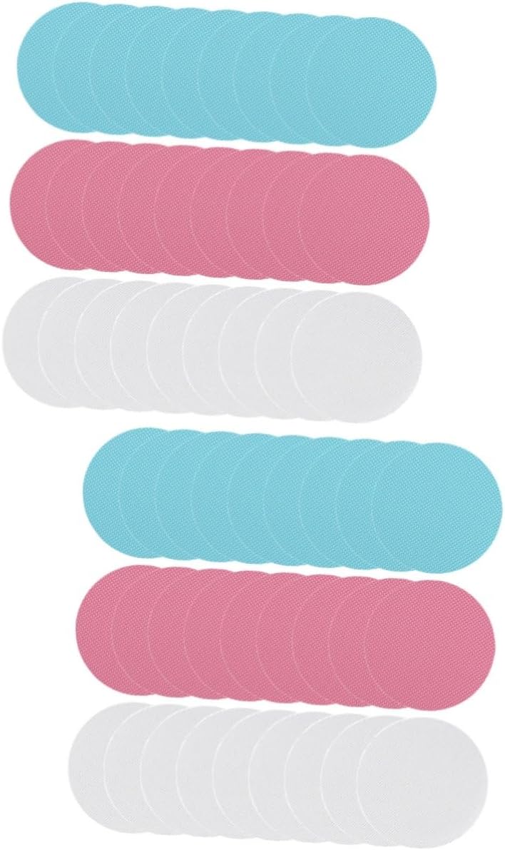 Cabilock 72pcs Self-Adhesive Non-Slip Round Decals for Bathroom Stairs