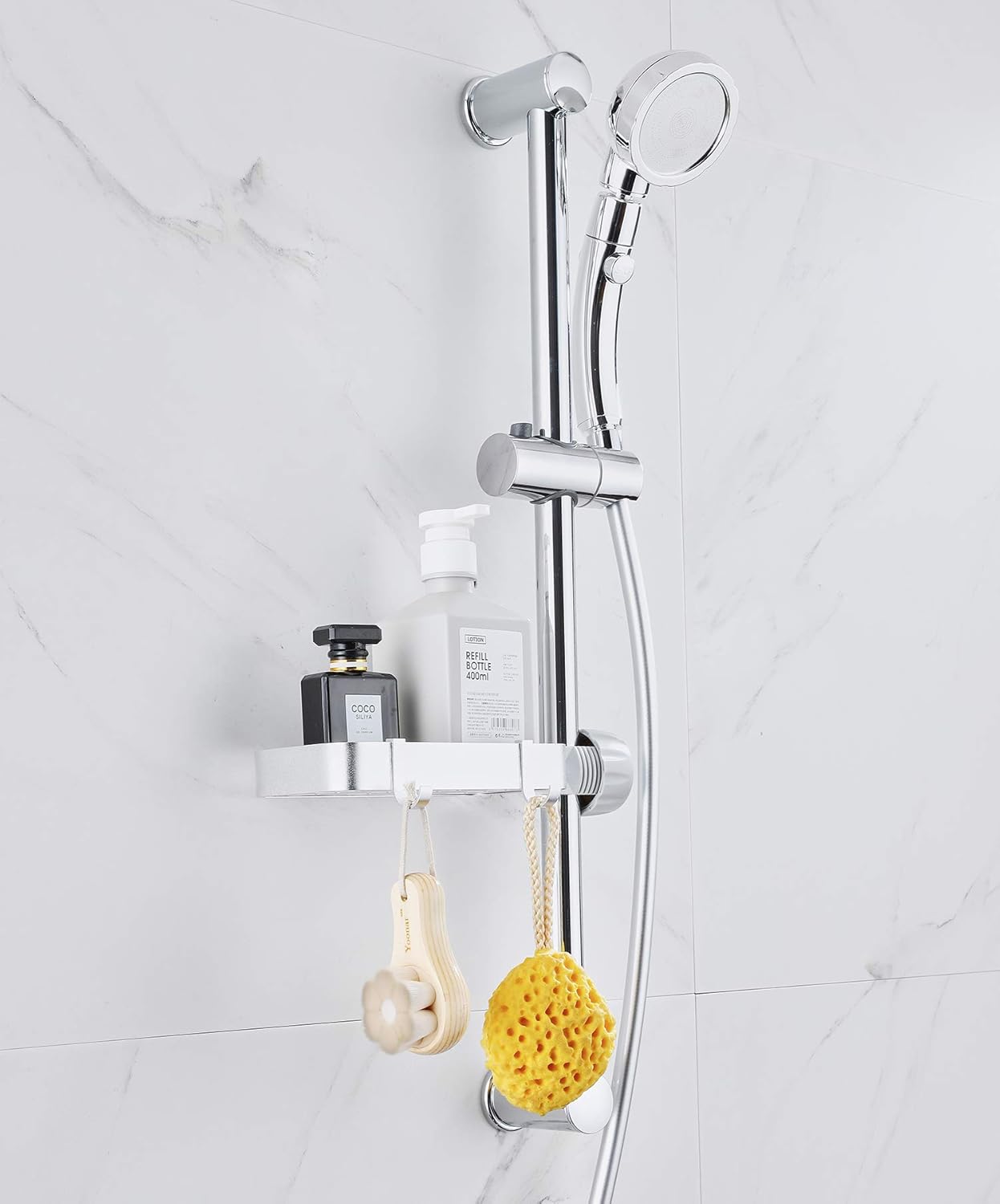 Hoinerus Kitchen Washing Sponge Storage Rack with 2 Hooks