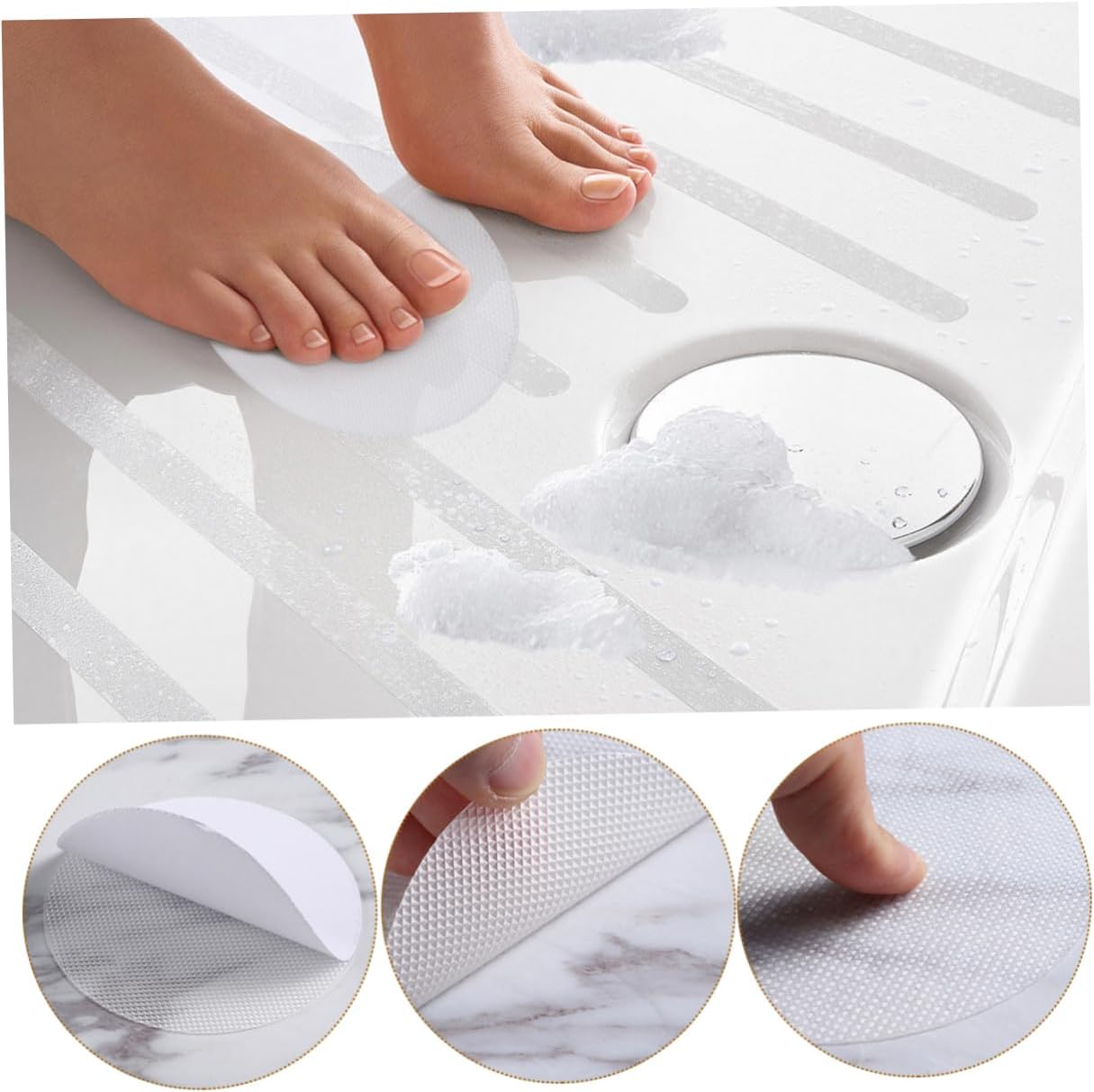 MAGICLULU Non-Slip Peva Bathtub Stickers