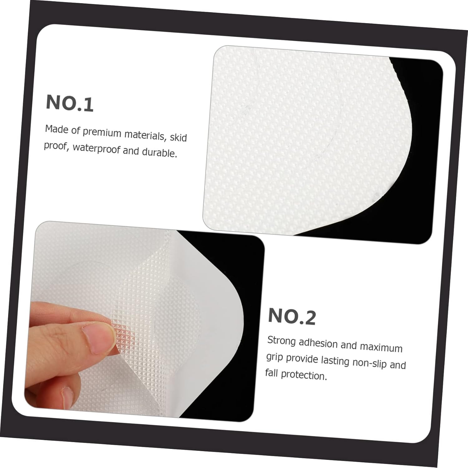 24-Piece Slip-Free Sticker Set for Bathroom Safety