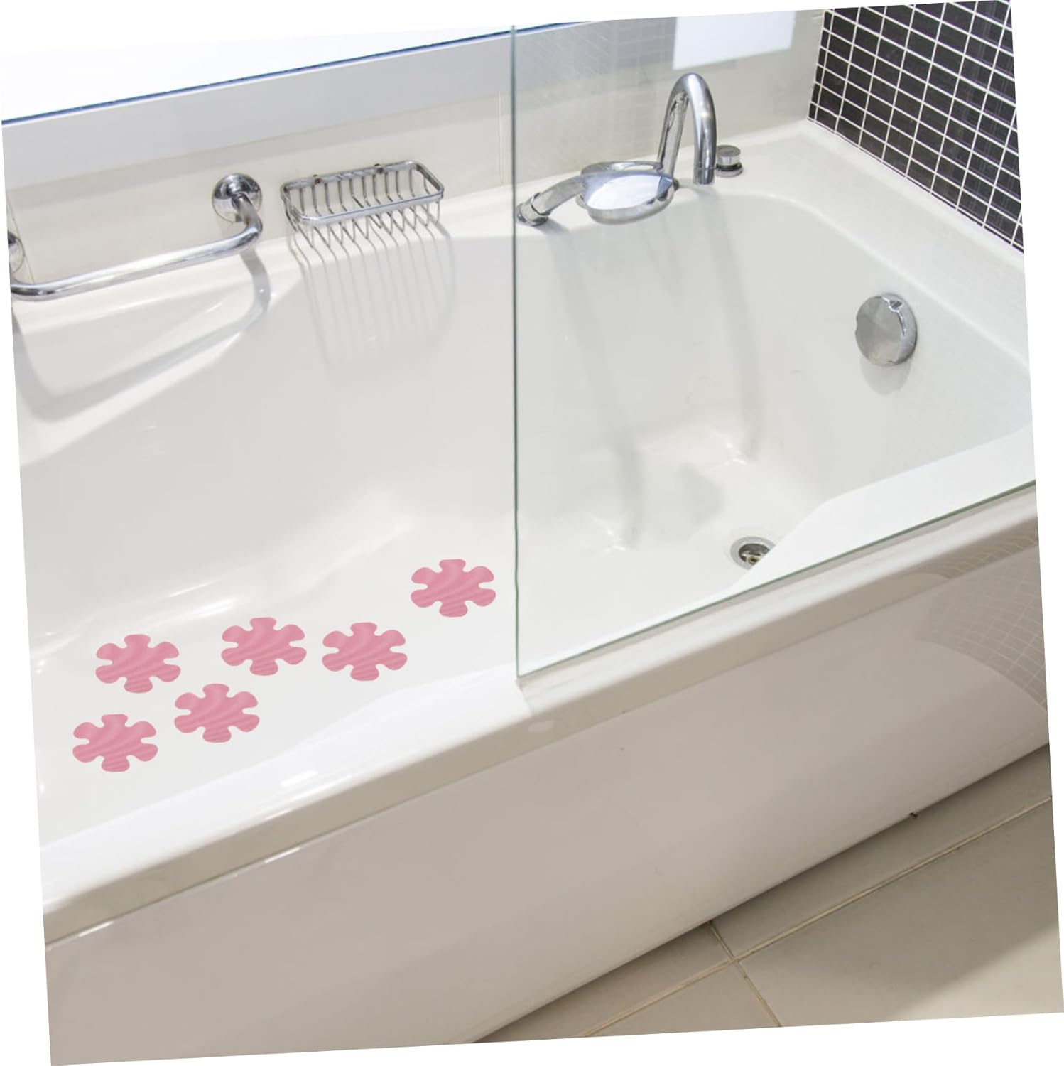 Flower Shape Non-Slip Bathtub Stickers for Safety