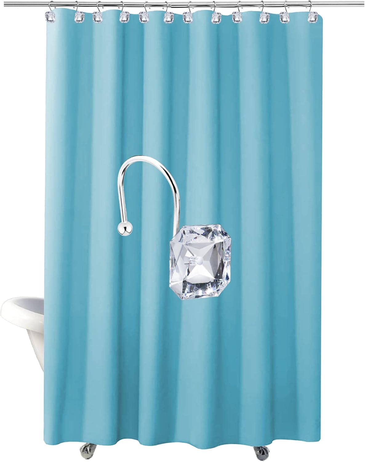 Stainless Steel Decorative Shower Curtain Hangers