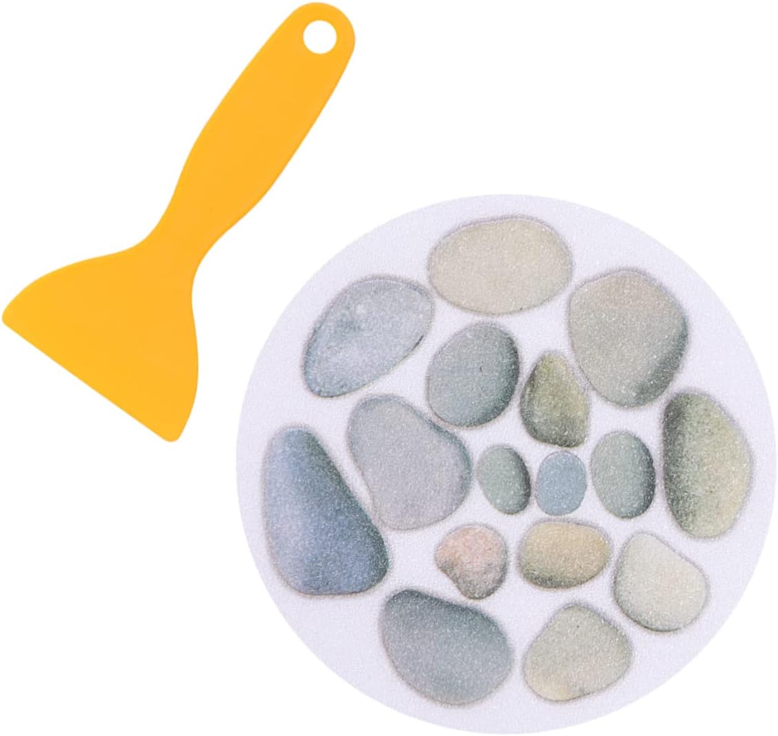 Mobestech 4pcs Non-Slip Bath Stickers for Tub Safety and Grip